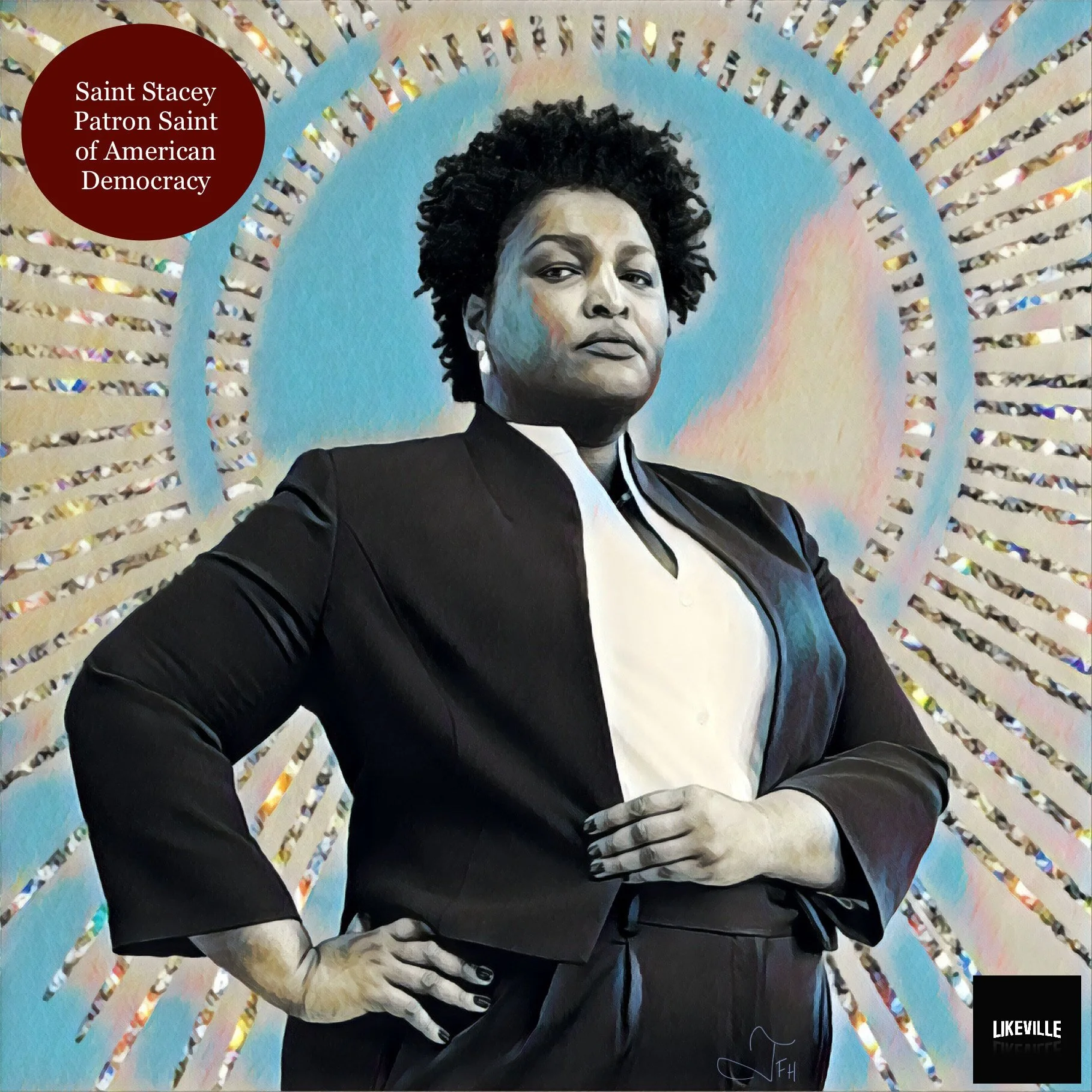 Saint Stacey, Patron Saint of American Democracy