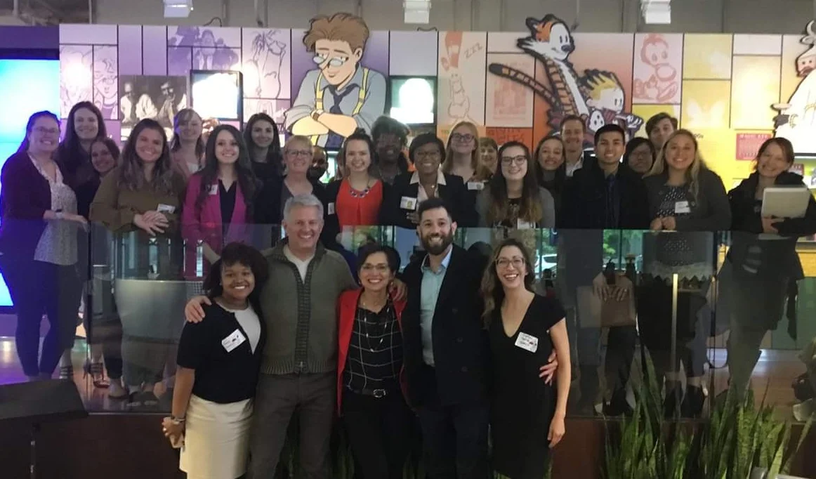 Photo 3 (Courtesy of NMC) - Members of the National Millennial Community stand for a photo with executives from Andrews McMeel Universal located in Kansas City, MO.