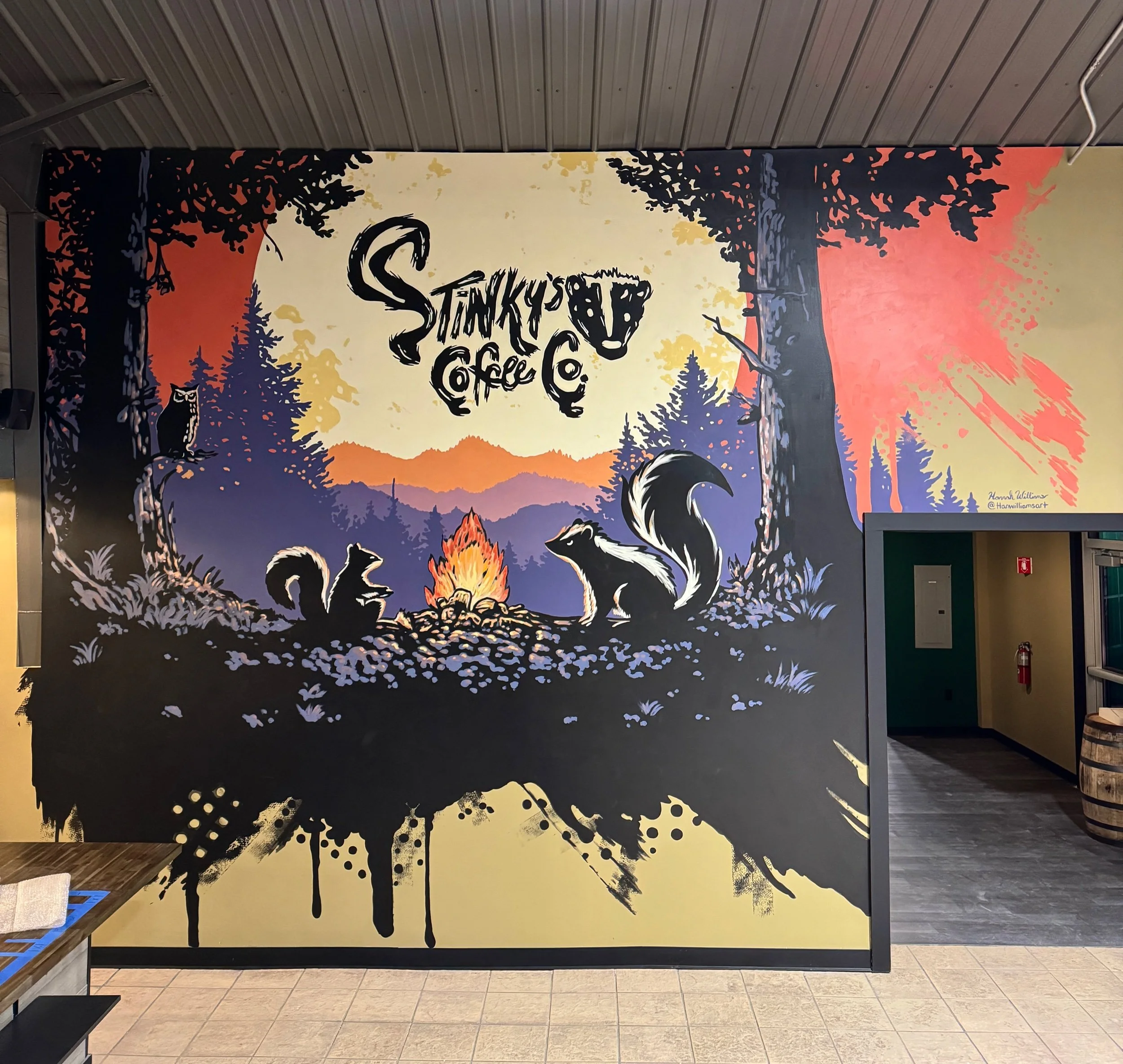 Stinky’s Coffee Co. Mural