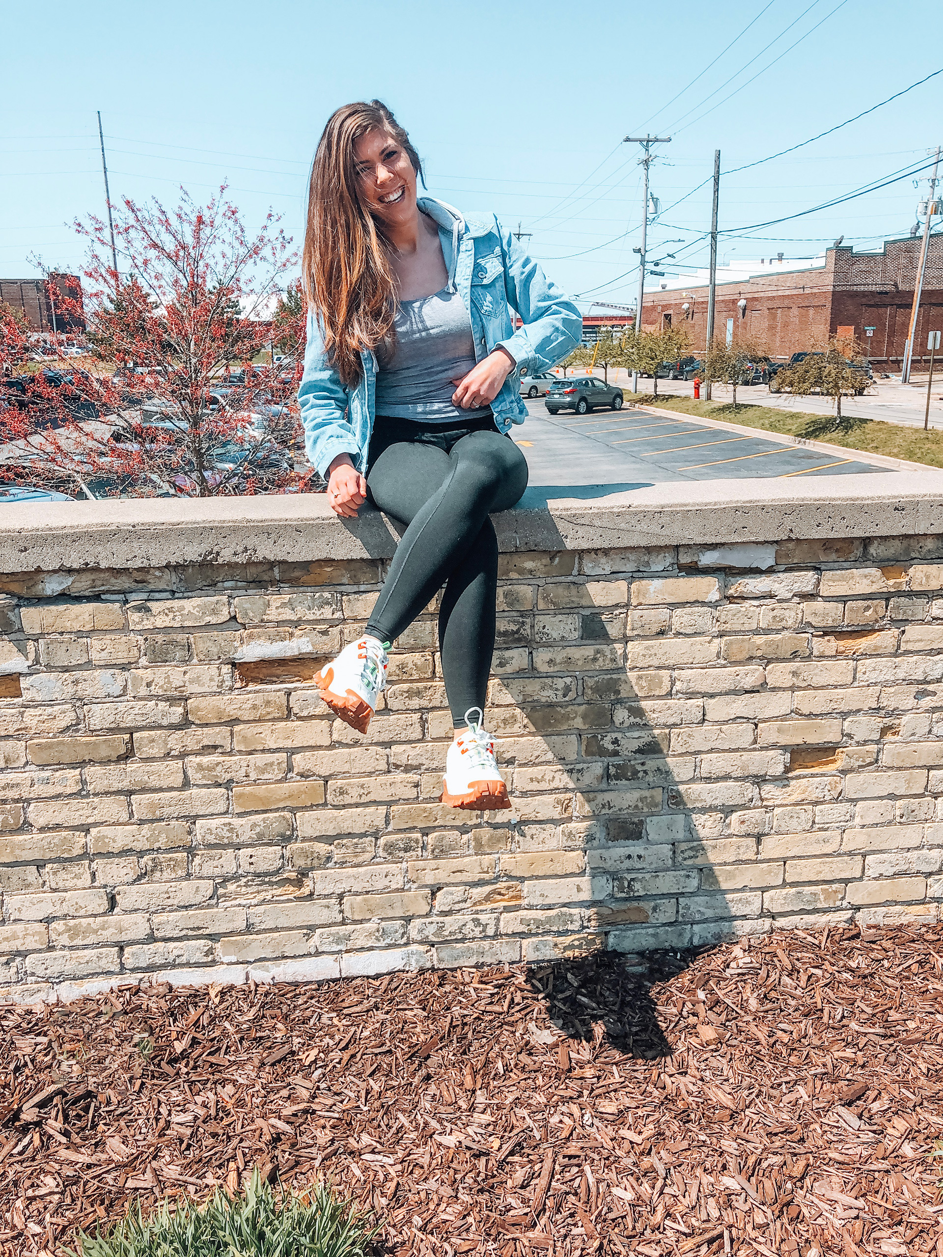 OOTD / CAT Intruder Sneakers &  Jean Jacket — Katie Weis - Motherhood,  Affordable Fashion & Beauty - West Michigan Lifestyle Blogger