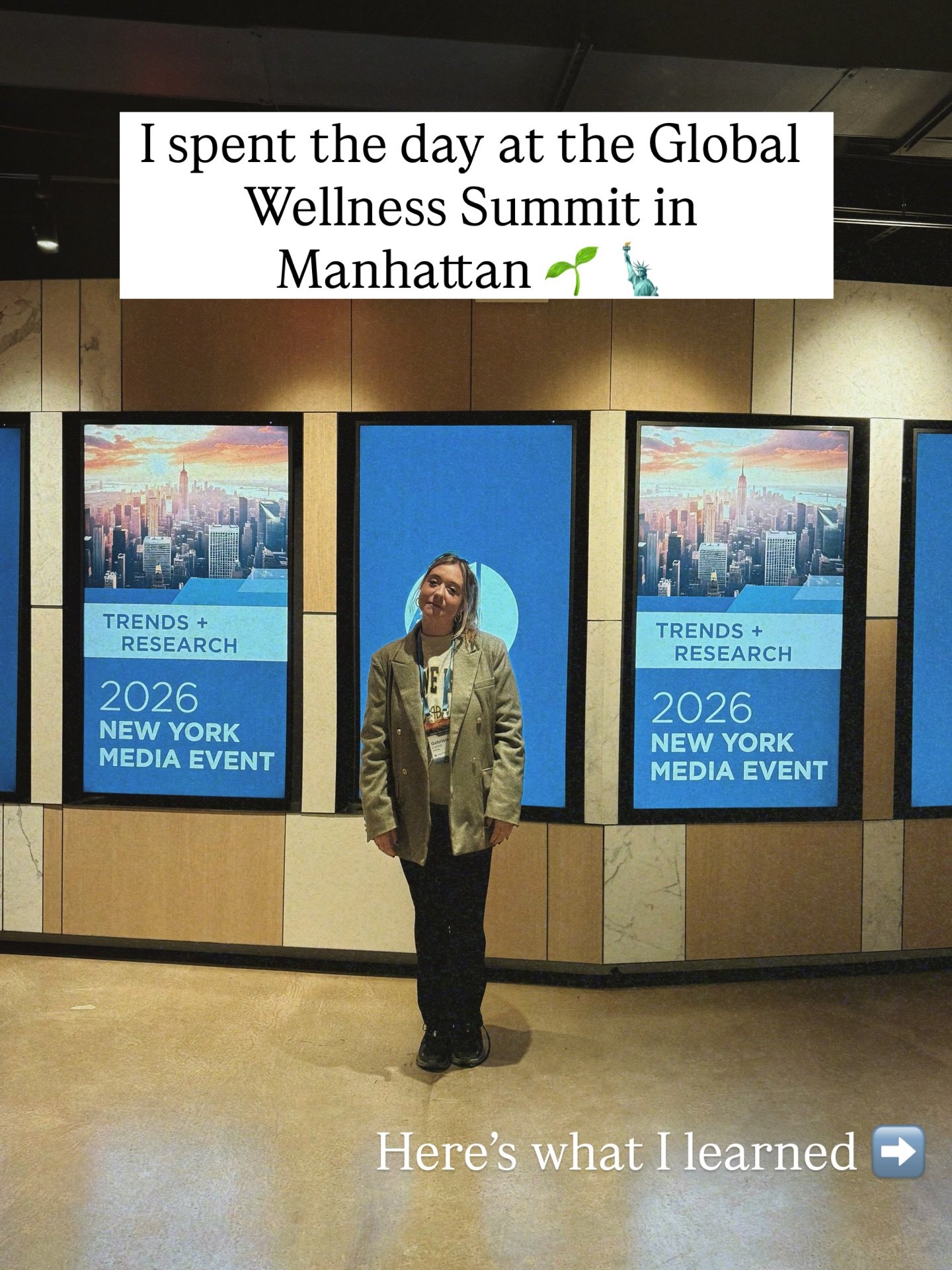 Spent the day at @globalwellnesssummit in Manhattan with @nuritasresearch and walked away inspired by the trends shaping the wellness space in 2026.

While so many insights stood out, one felt especially powerful: women are taking over wellness and s