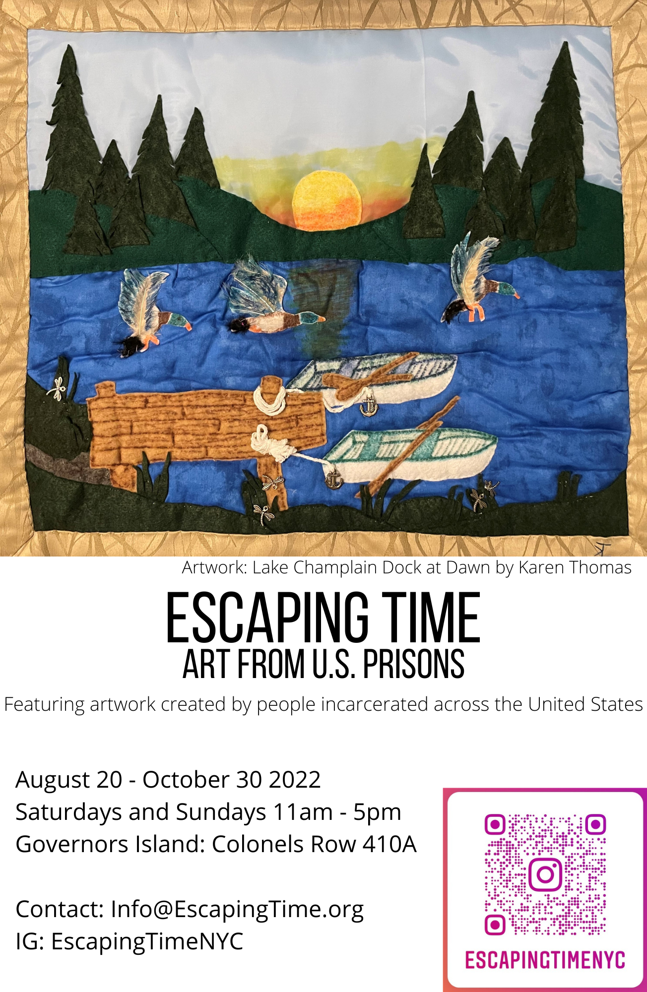 Escaping Time Art from u.s. Prisons 2022 11x17 Poster jpg.jpg