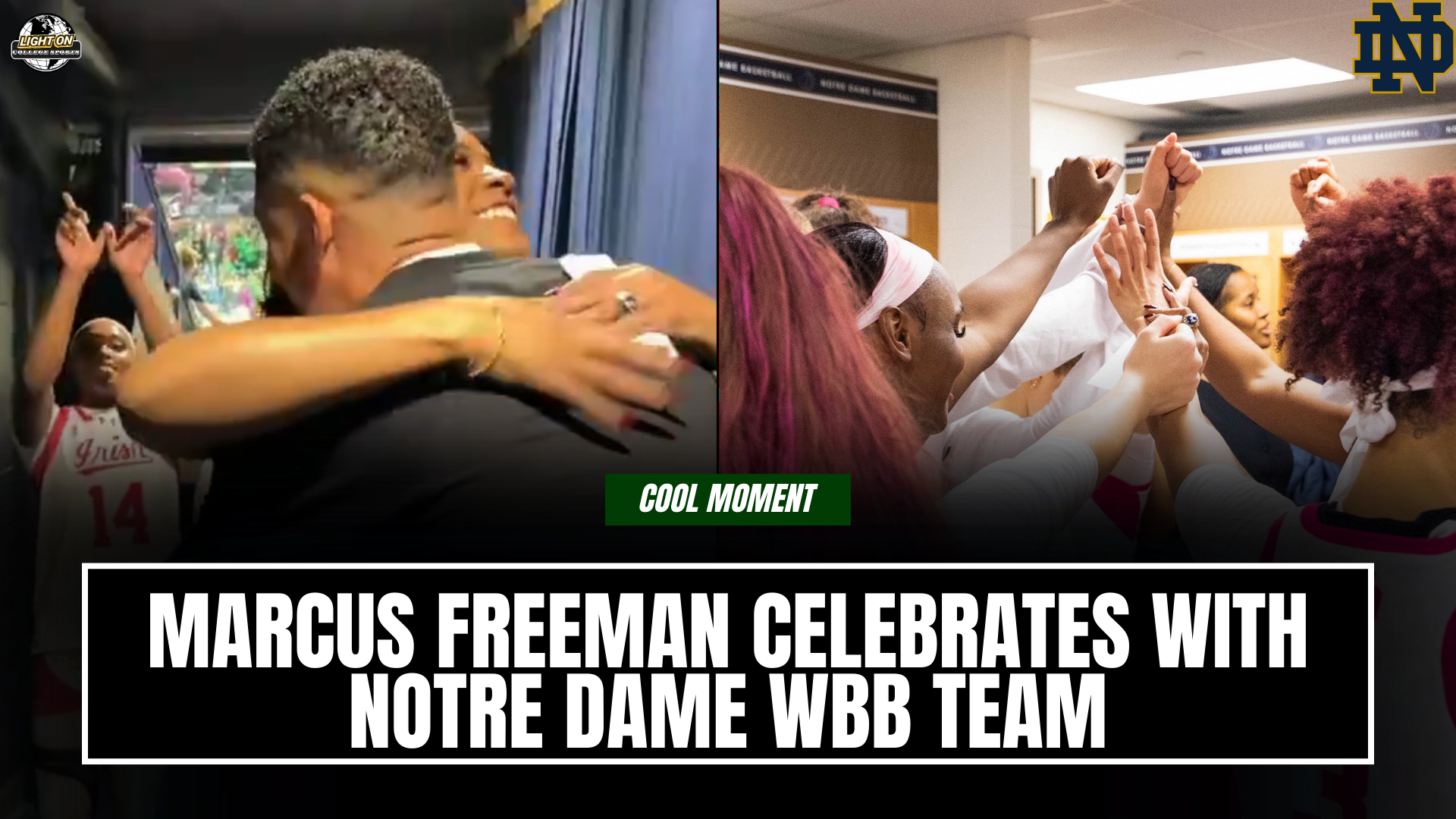 WATCH: Marcus Freeman Shows Love To Notre Dame Wbb Team After Big Win