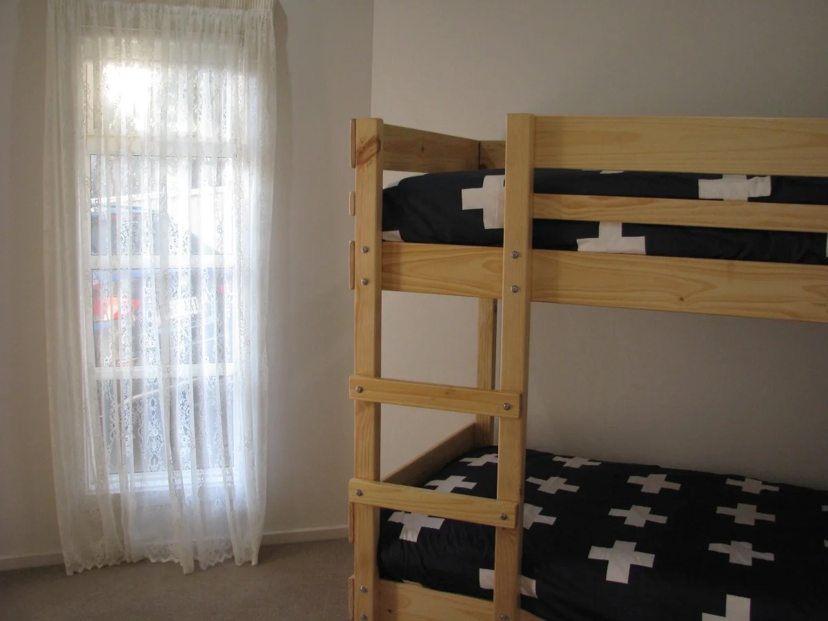 Bedroom 3: double bunks (single sized beds)