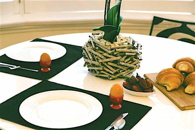 breakfast with our free range hens' eggs 
