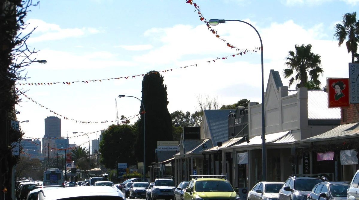 View from King William Road, Hyde Park to city
