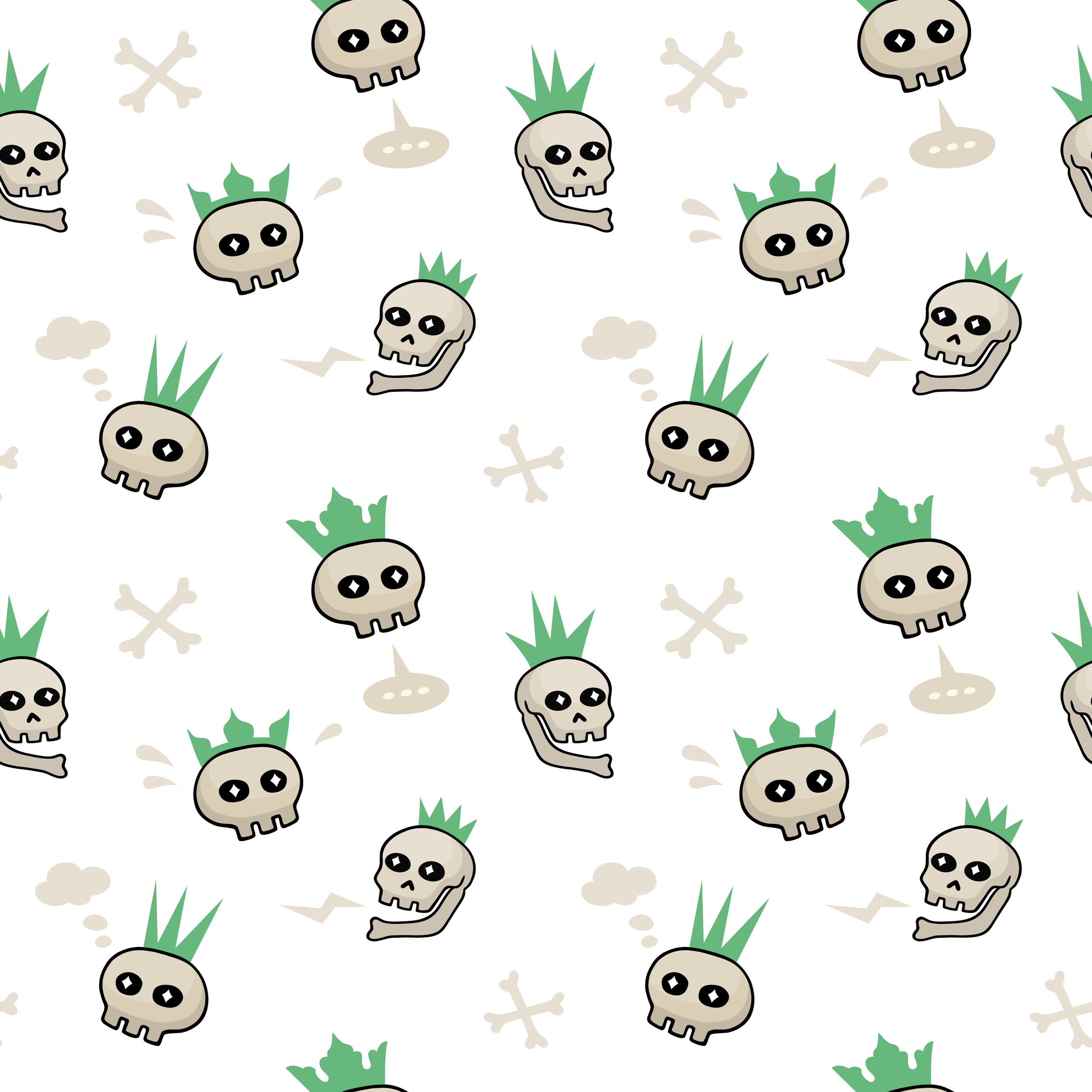 Skull Party light green 4000px.png