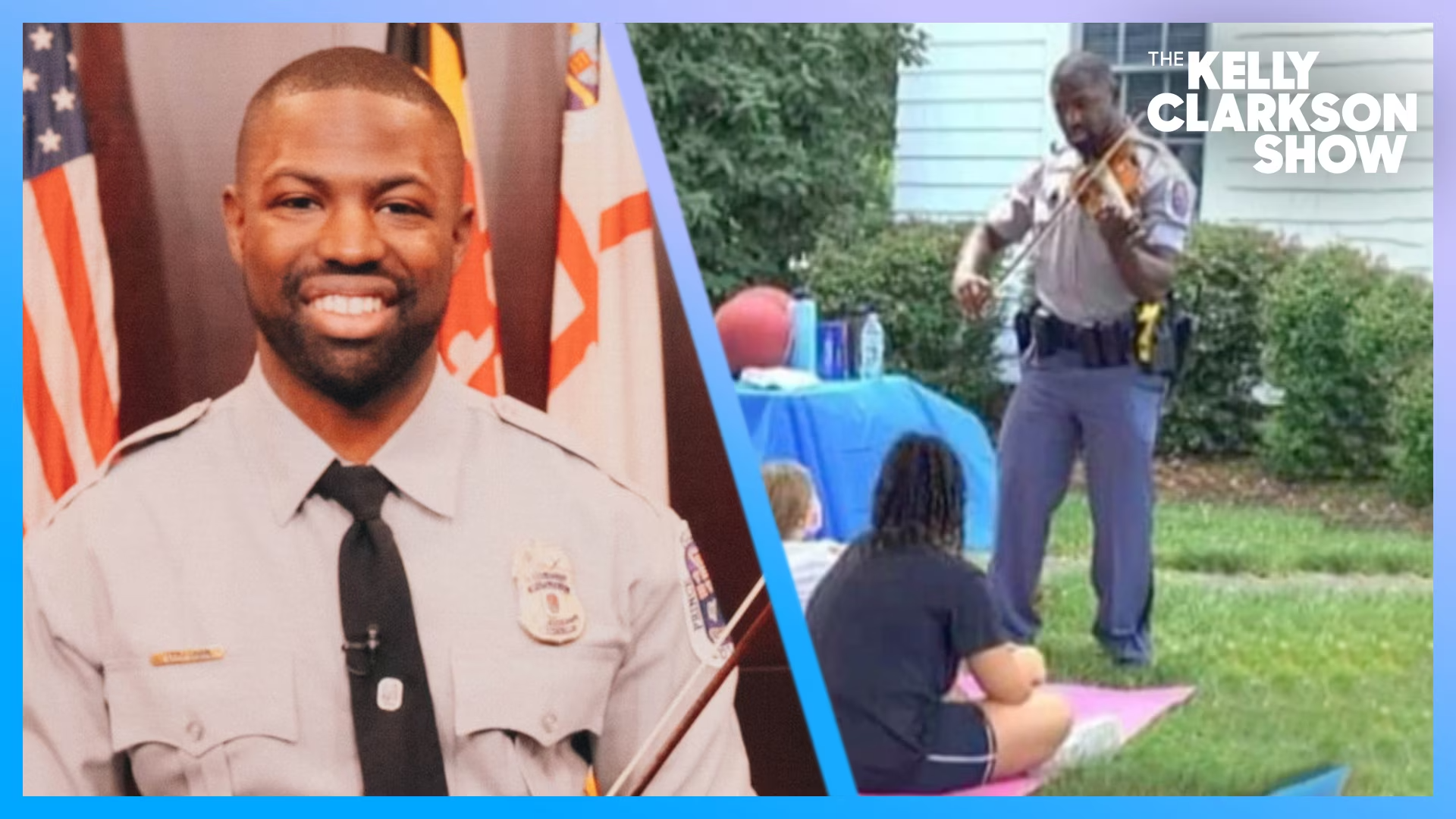 PGPD Officer and Violinist Alexander Strachen featured on The Kelly Clarkson Show!
