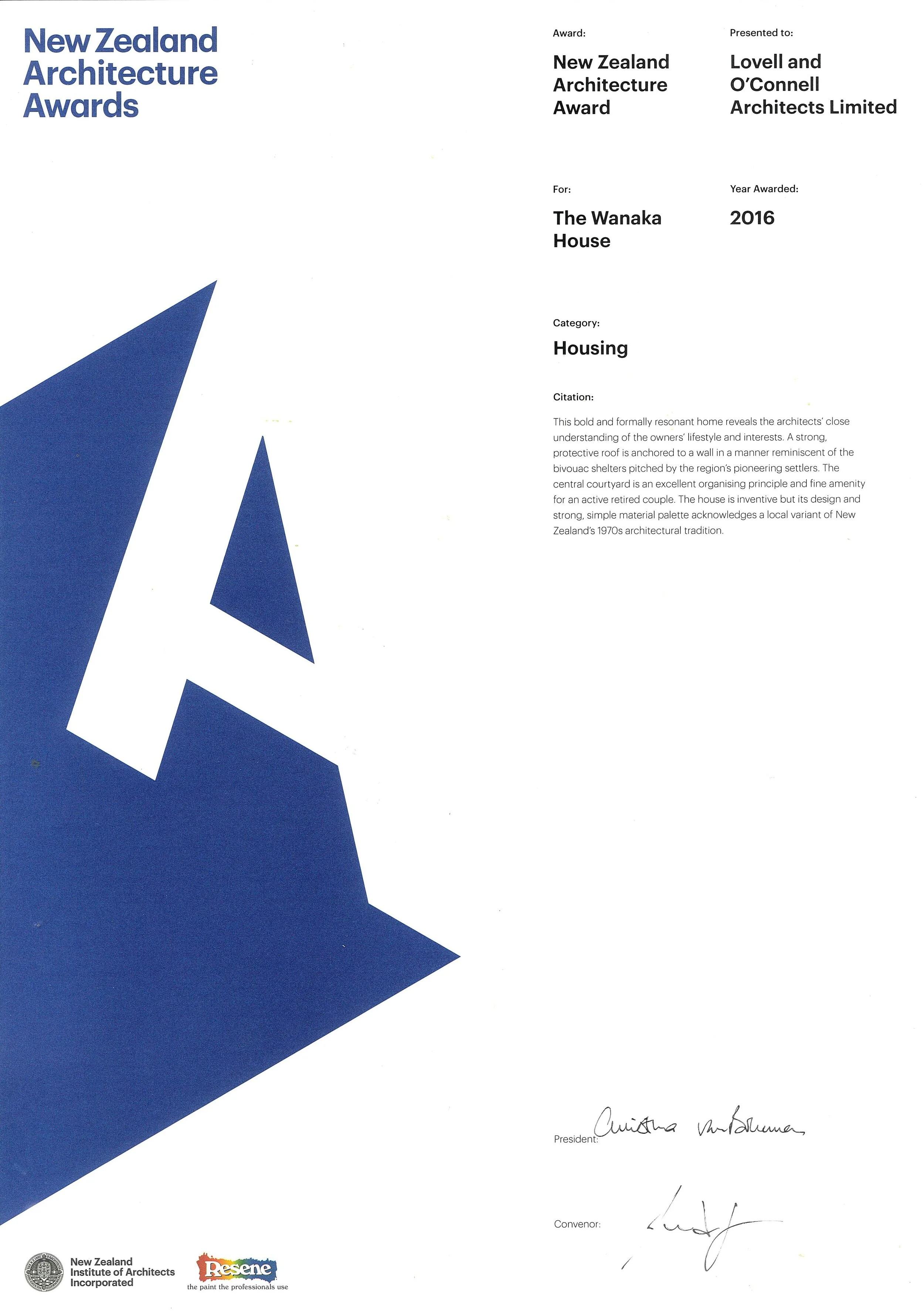 The Wanaka House 2016 LOCA Awards.jpg