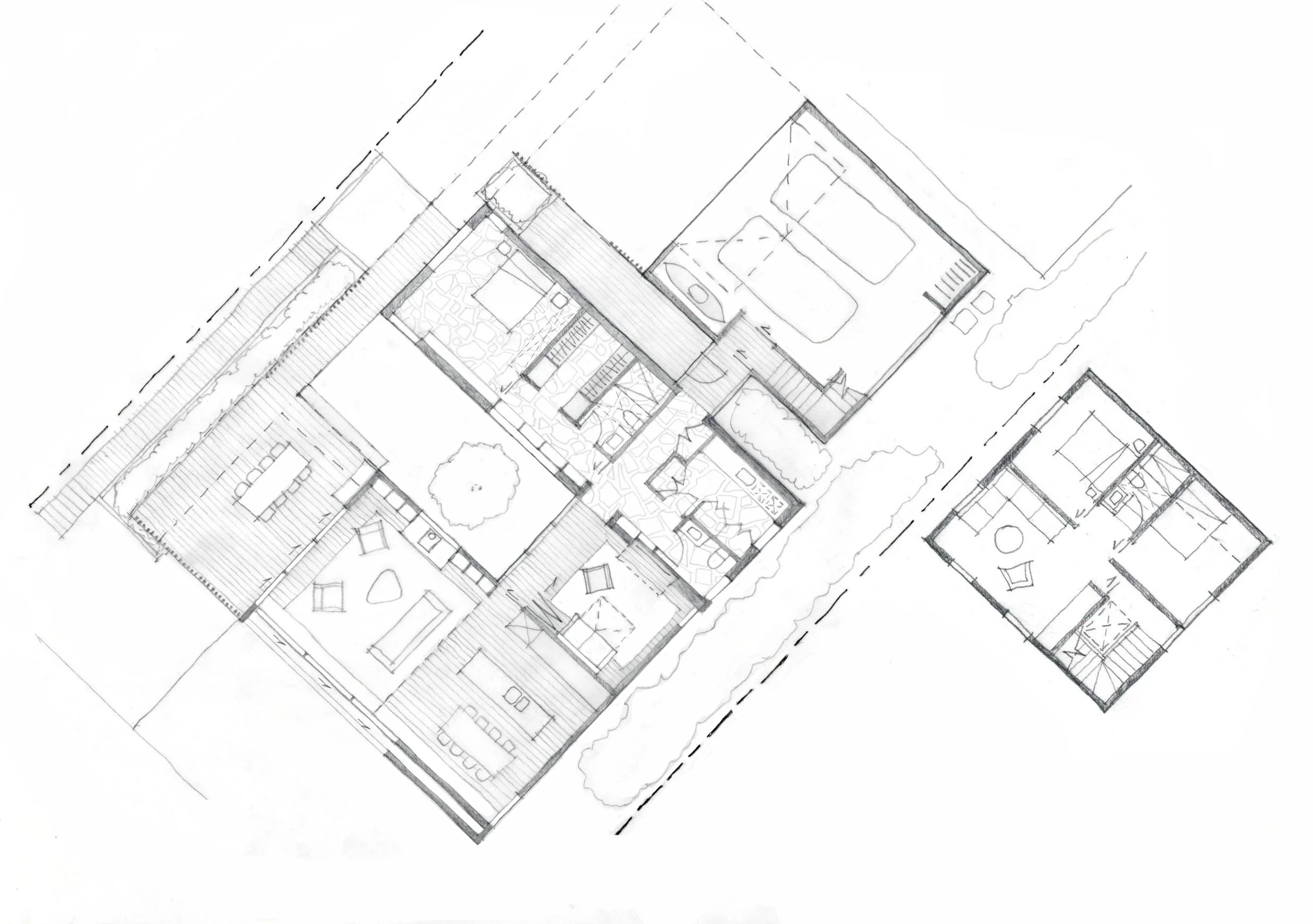 Floor plan of Wanaka Infill House, a new dwelling by Lovell and O'Connell Architects based in Wanaka and Wellington