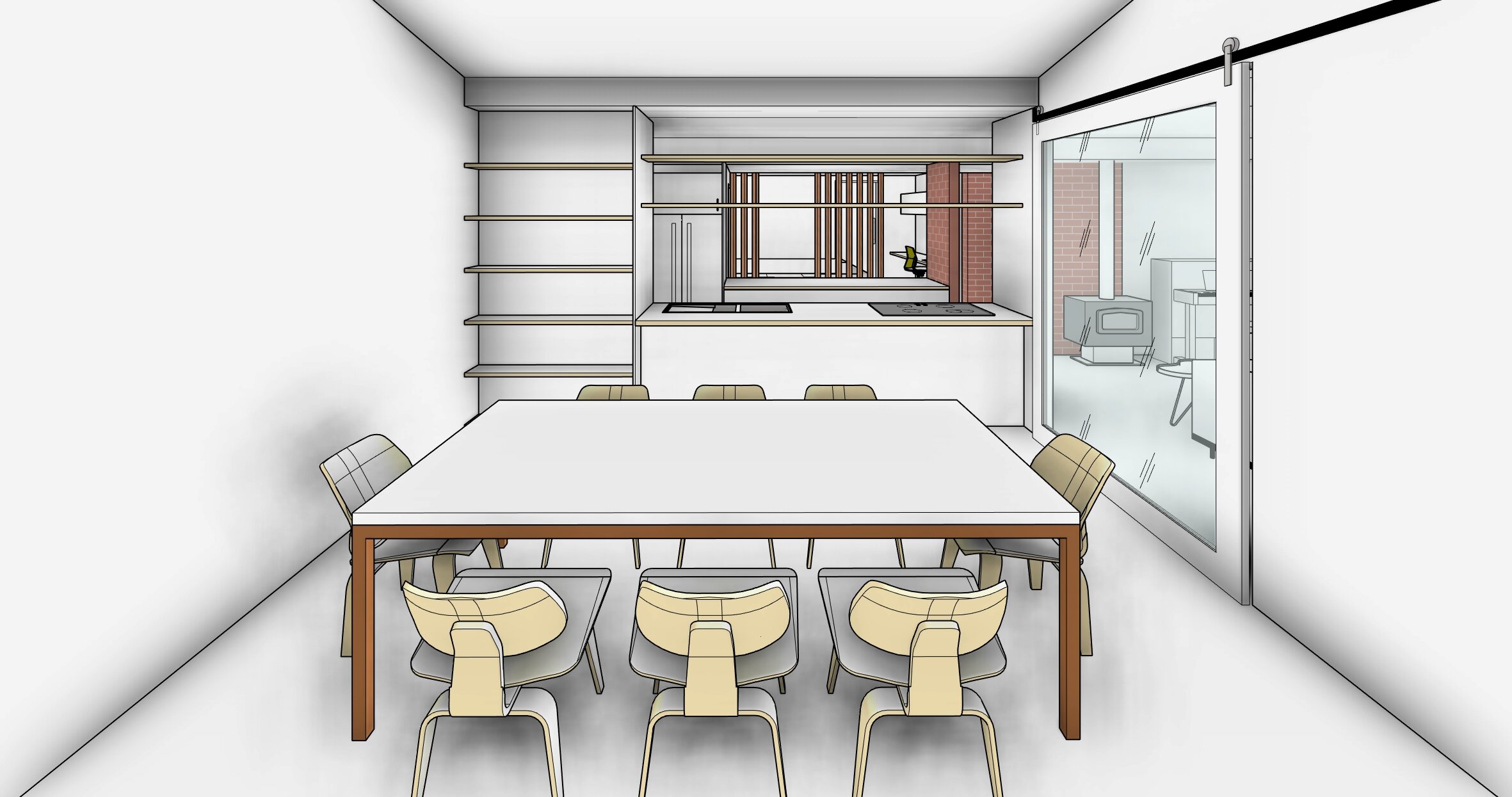 Carey Gulley Extension - 3D View - Internal View - Dining to Kitchen.jpg