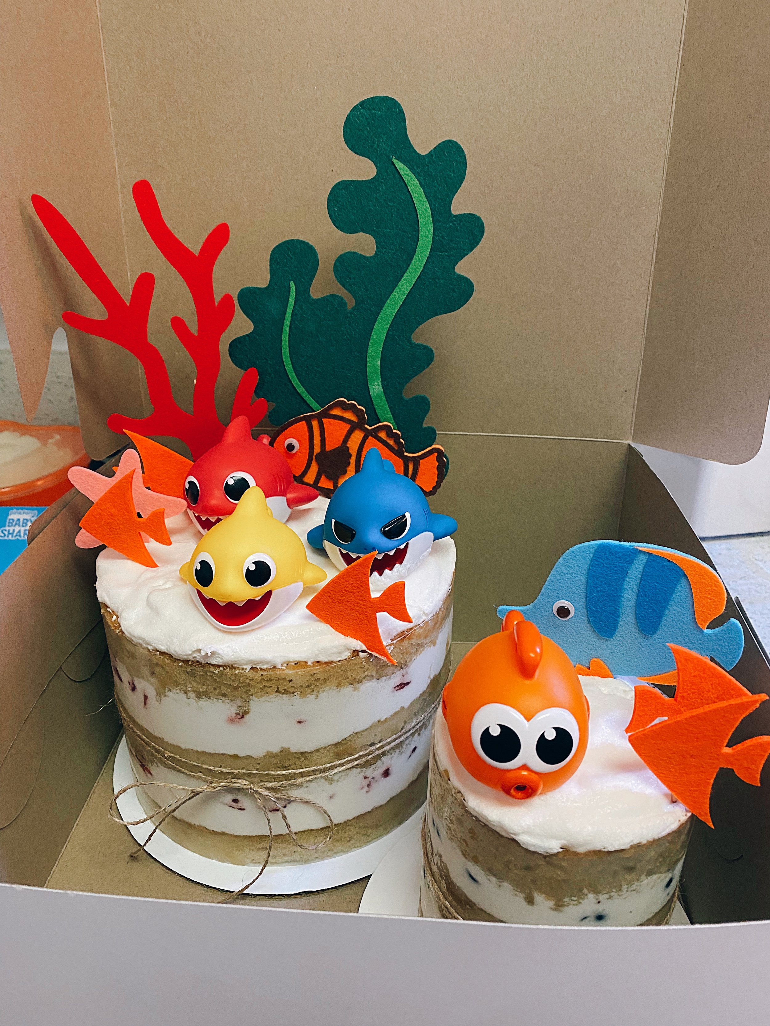 Baby Shark themed Tres Leches (custom)