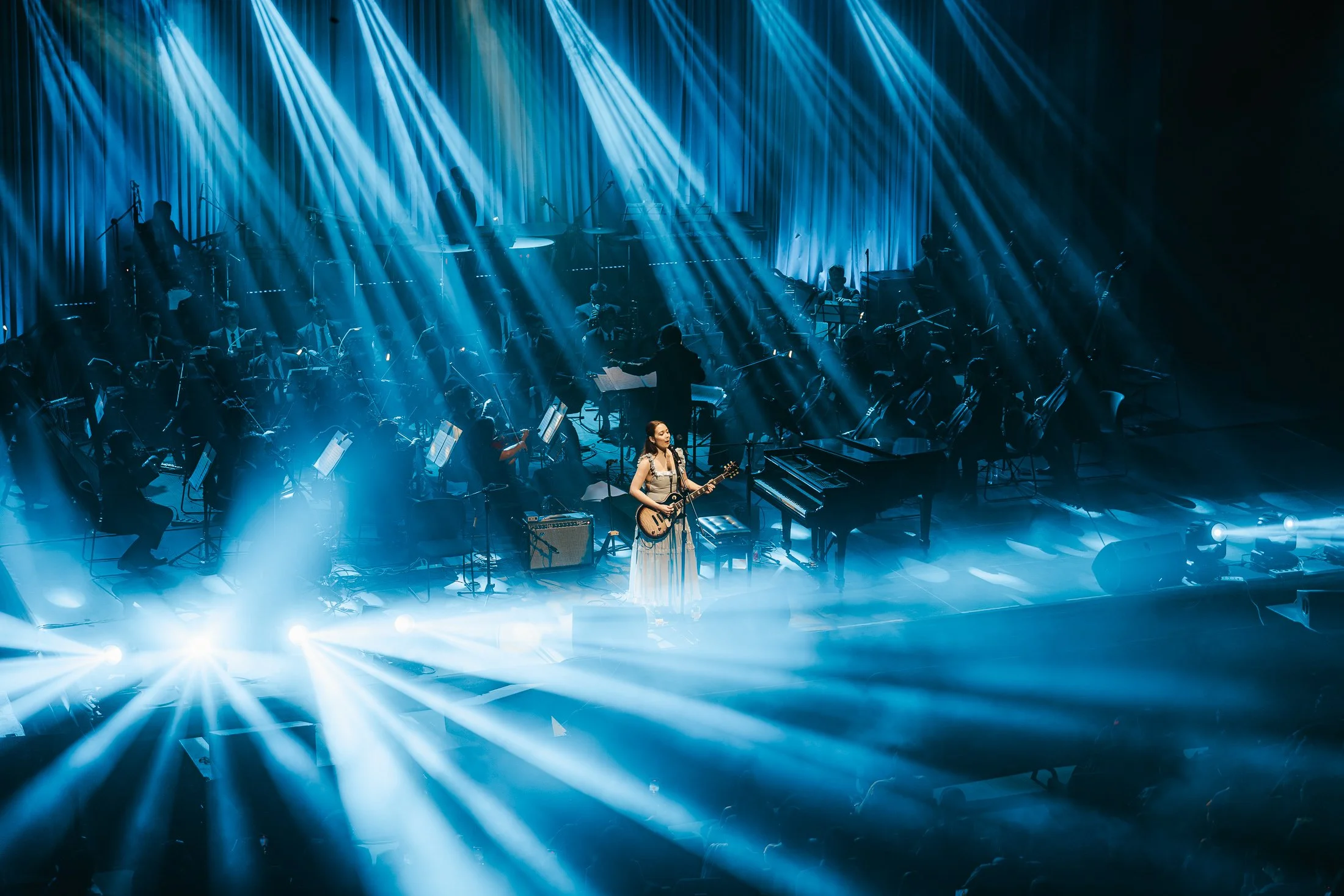  Laufey with the Manila Philharmonic Orchestra live in Manila, 2024. 