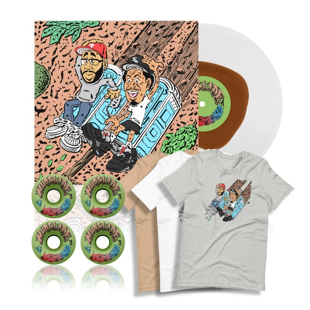 Deluxe Bundle (Color-In-Color Vinyl + Skate Wheels + T-Shirt)