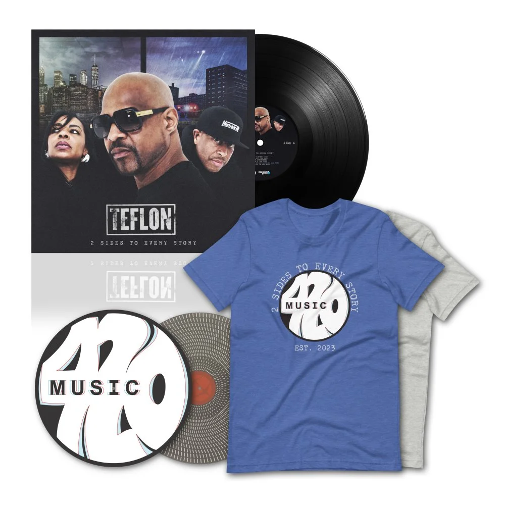 Delxue Vinyl Bundle (Classic Black LP, “Non-Stick” Slipmats + T-Shirt)