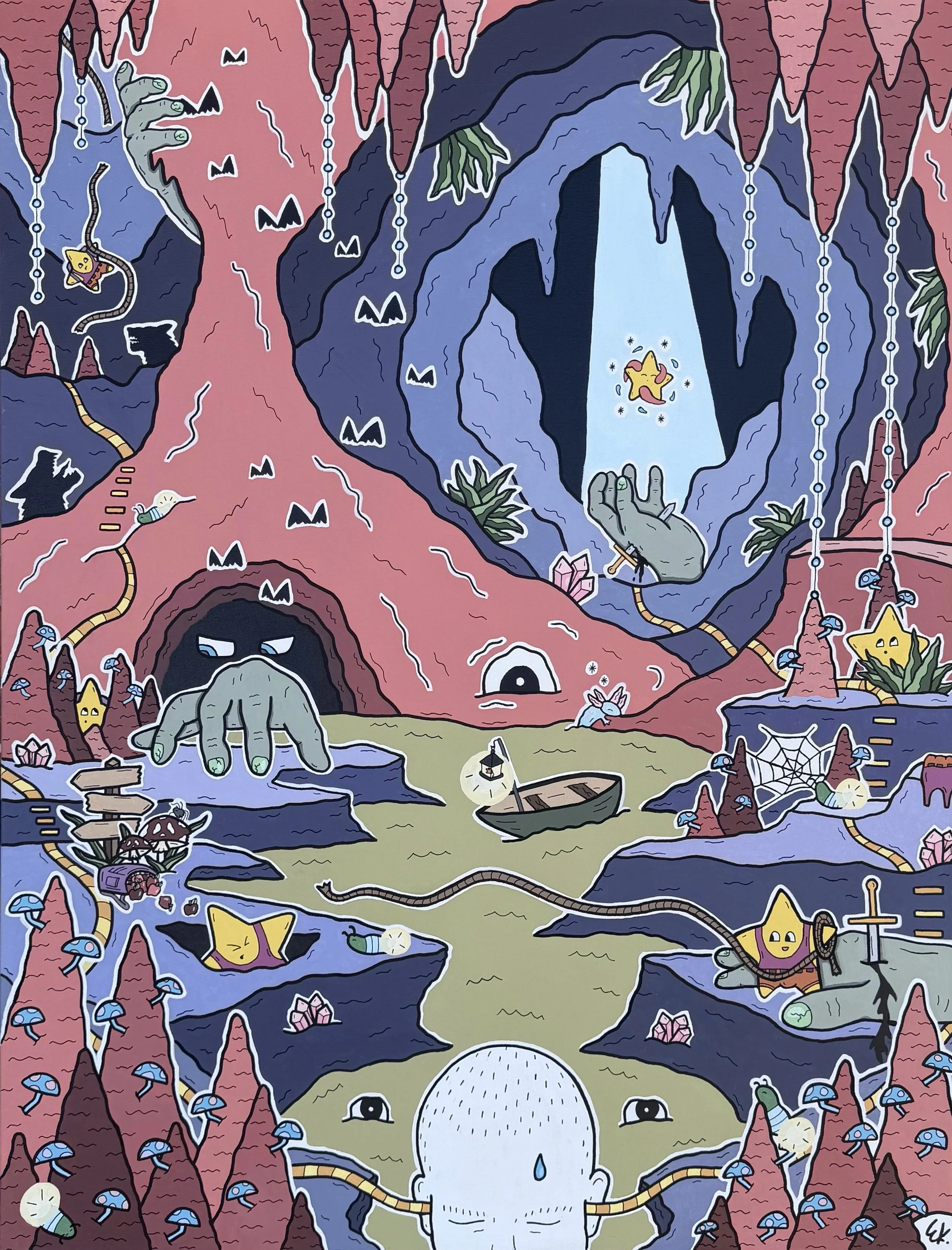 The Cavern - 40"h x 30"w