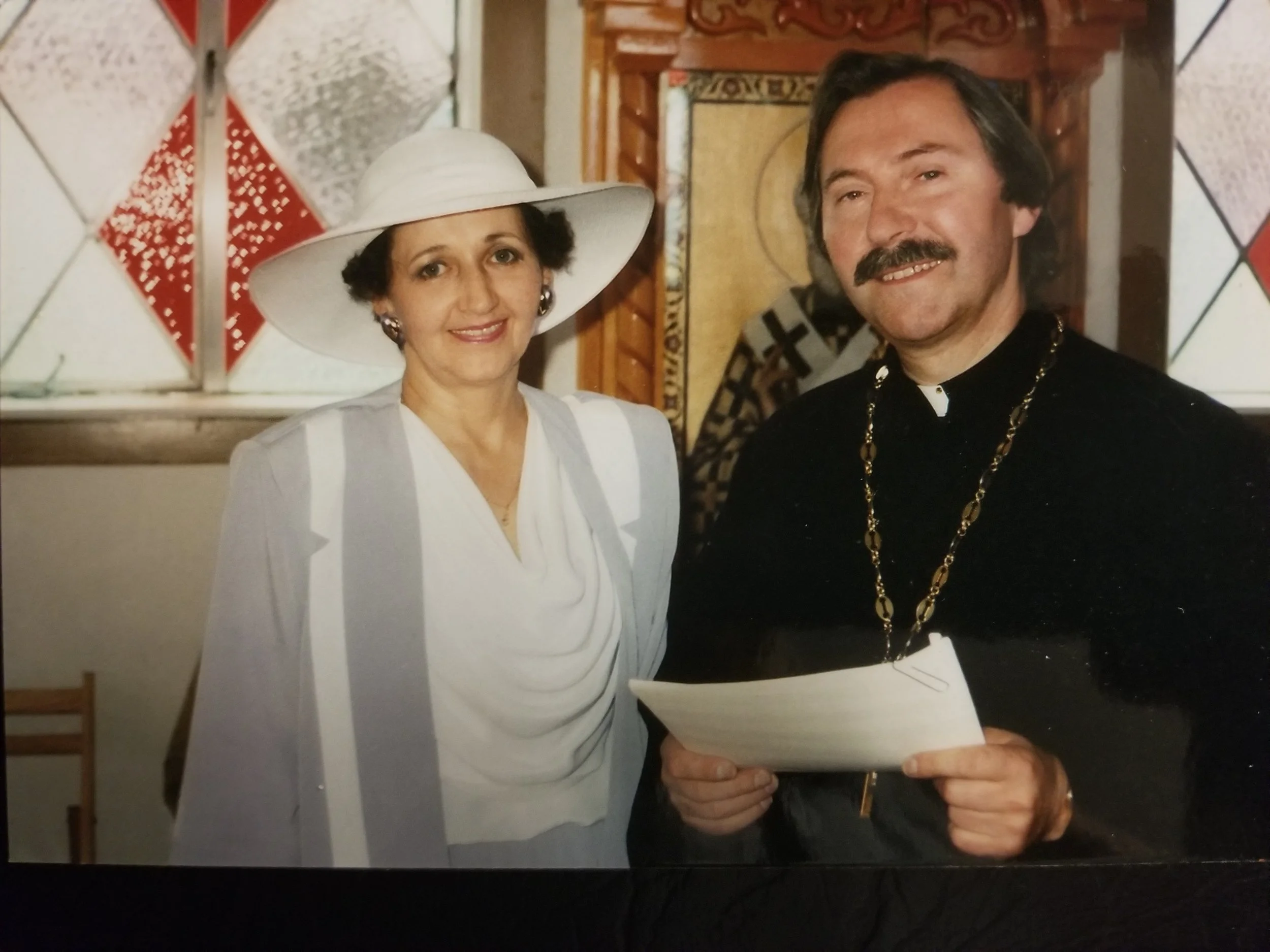 Father Bazyl Kalinowski with his Matushka in Sacramento, CA