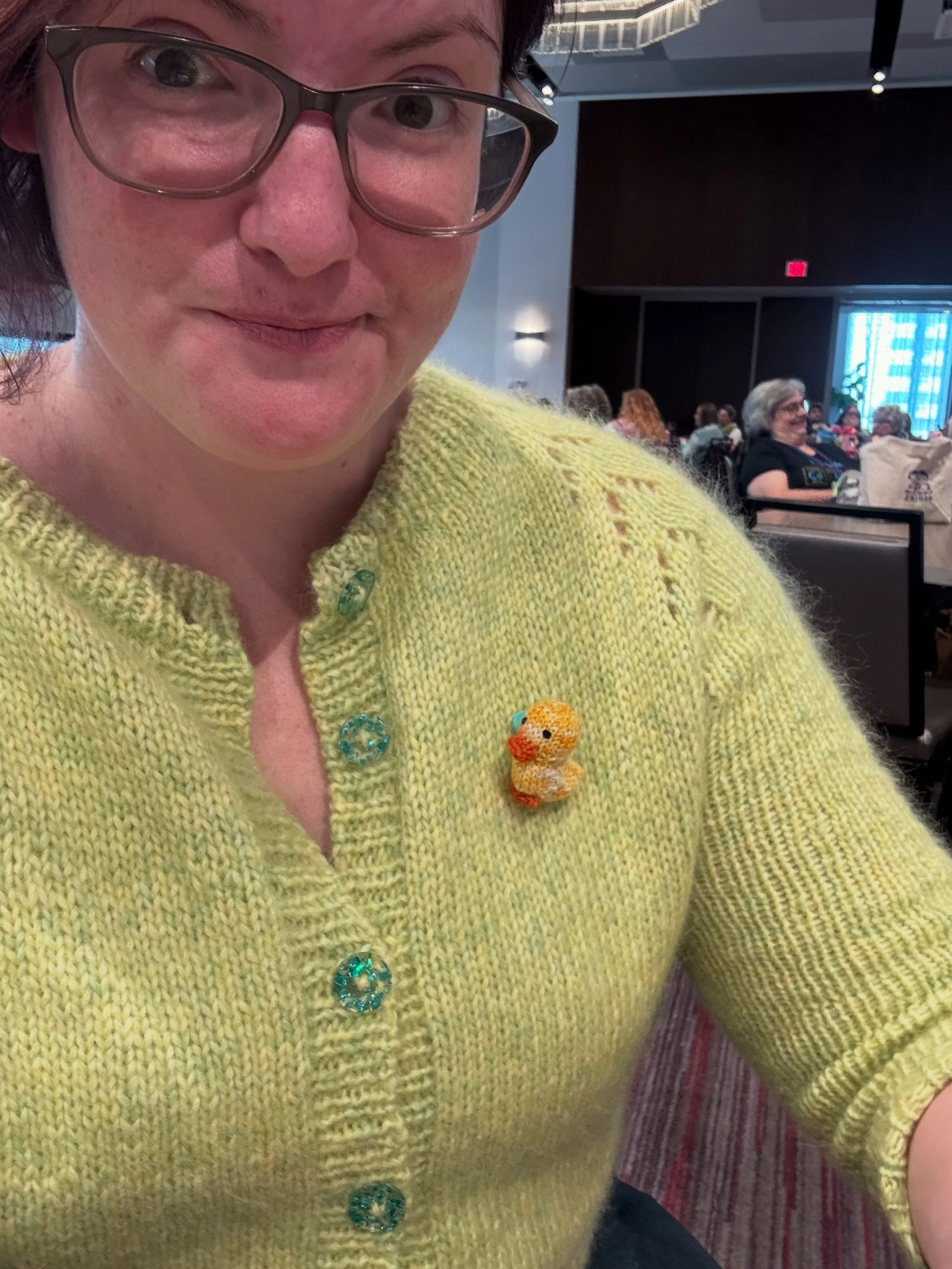 Saturday was the last day of @stockinettezombies Zombie Knitpocalypse and I got to see the magic of stitchers communing together and shopping with the lovely indoor vendors -including my favorite fiber enabler @foldoutcat (details on my first custom 