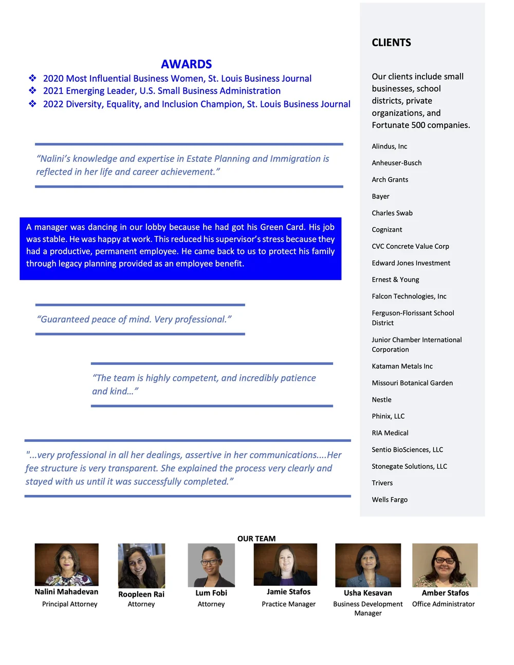 Capability Statement — MLO Law, LLC