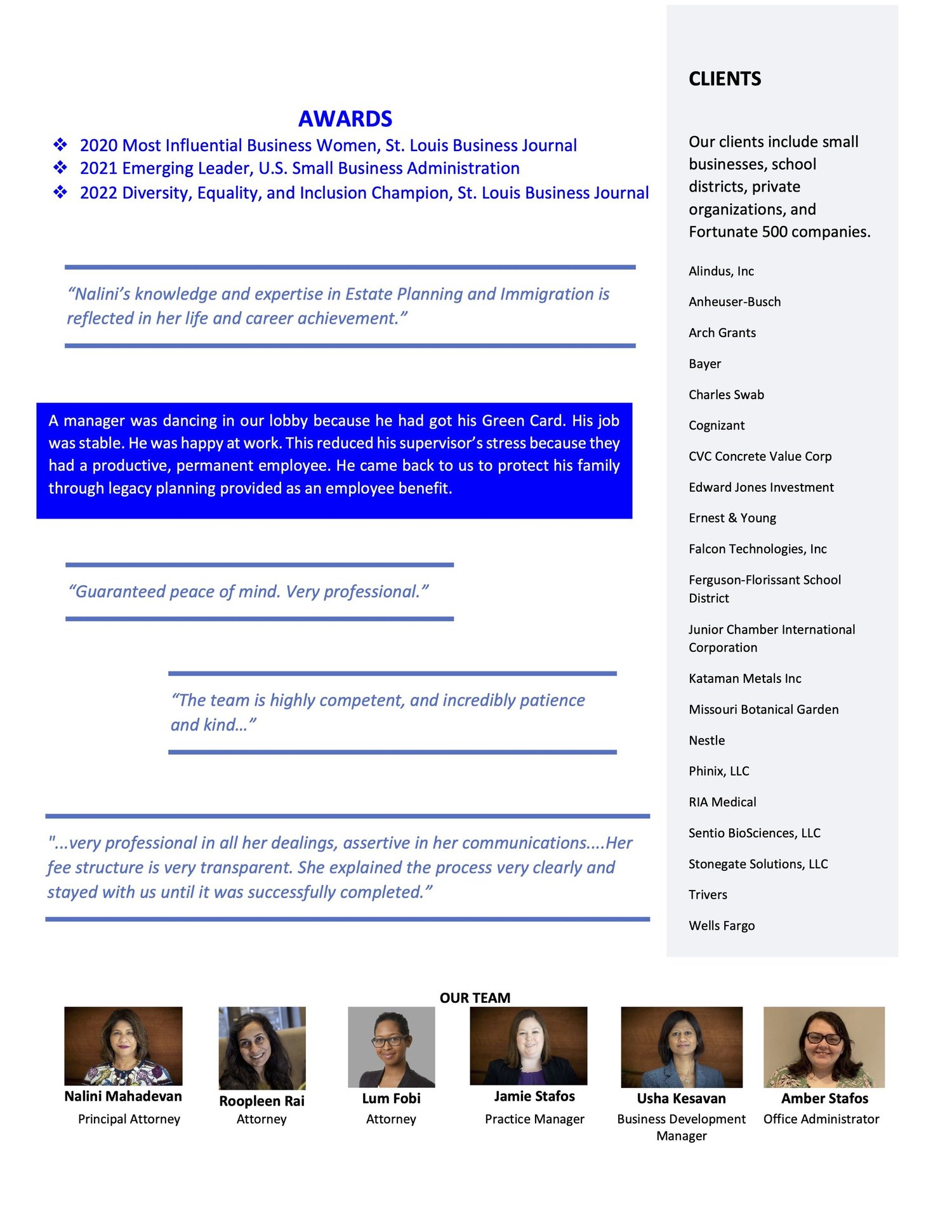 Capability Statement — MLO Law, LLC