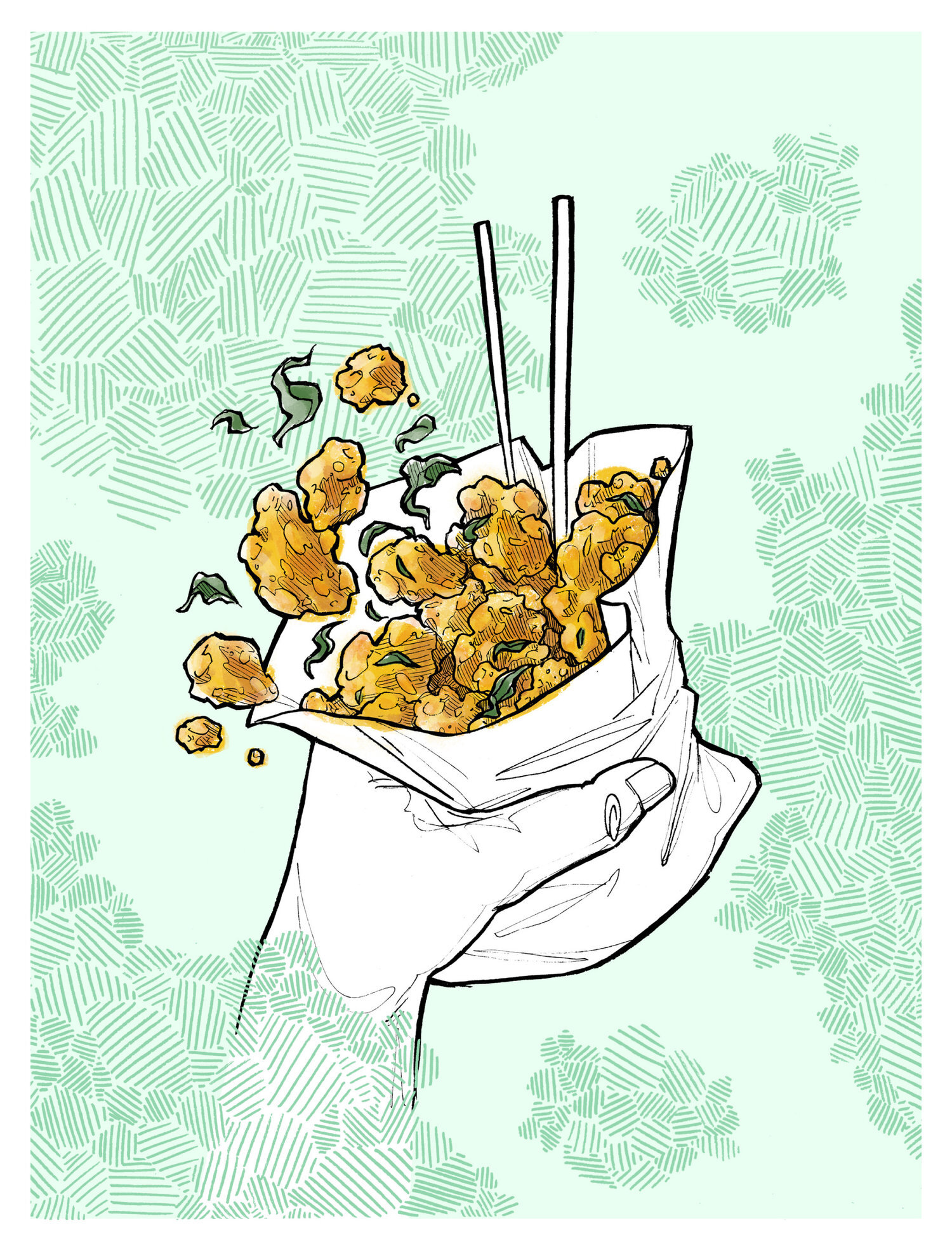 Popcorn chicken for my “Fried Chicken from Tennessee to Taiwan” story in Slant’d Magazine , Issue 1.