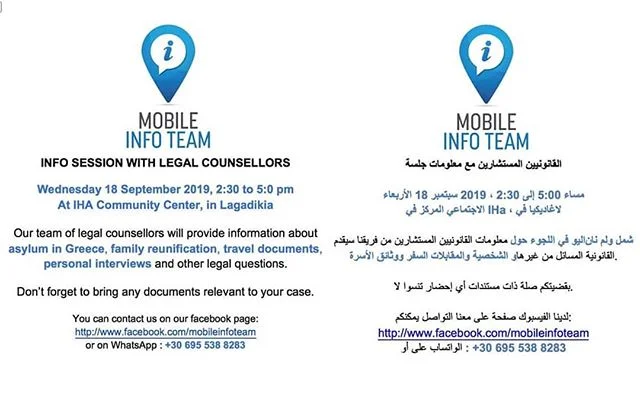 Legal advice available today in the community centre 14:30 until 17:00