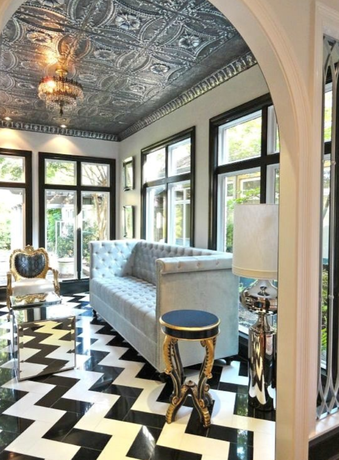 Ideas For Decorating With Tin Tiles, Tin Tile Ceiling