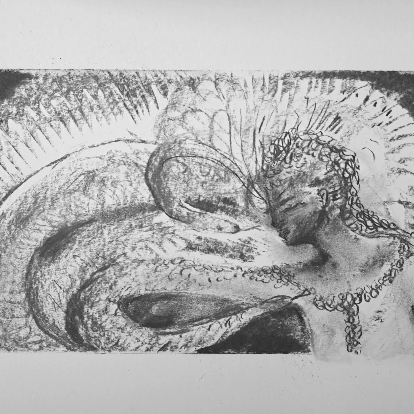 Oxumare.

Charcoal on paper. March 2024
Drawings from resonance.