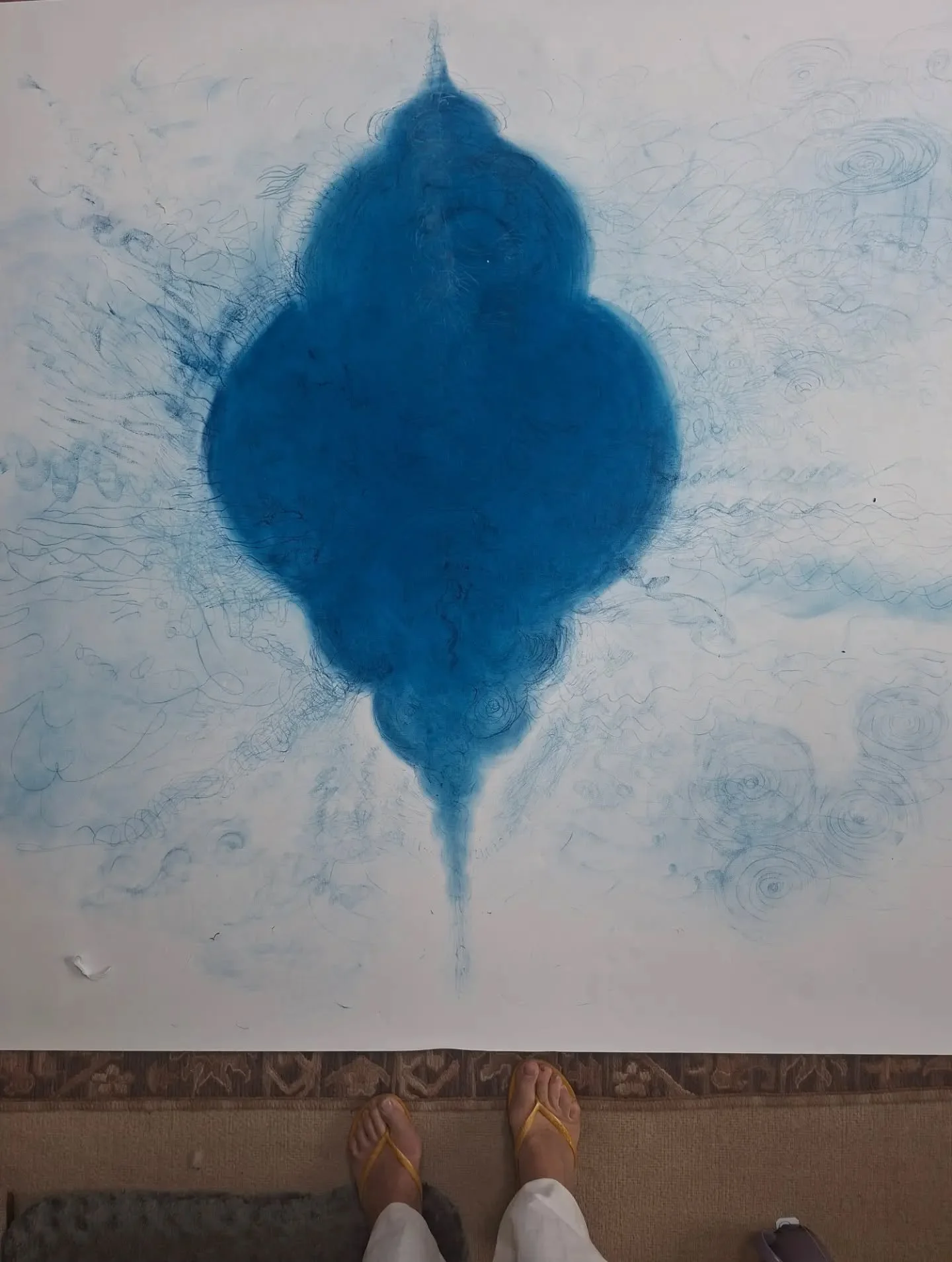 Prayer of Water. ....work.in.progress

Indigo powder on paper. 

#song #shape #prayer #water #ecology