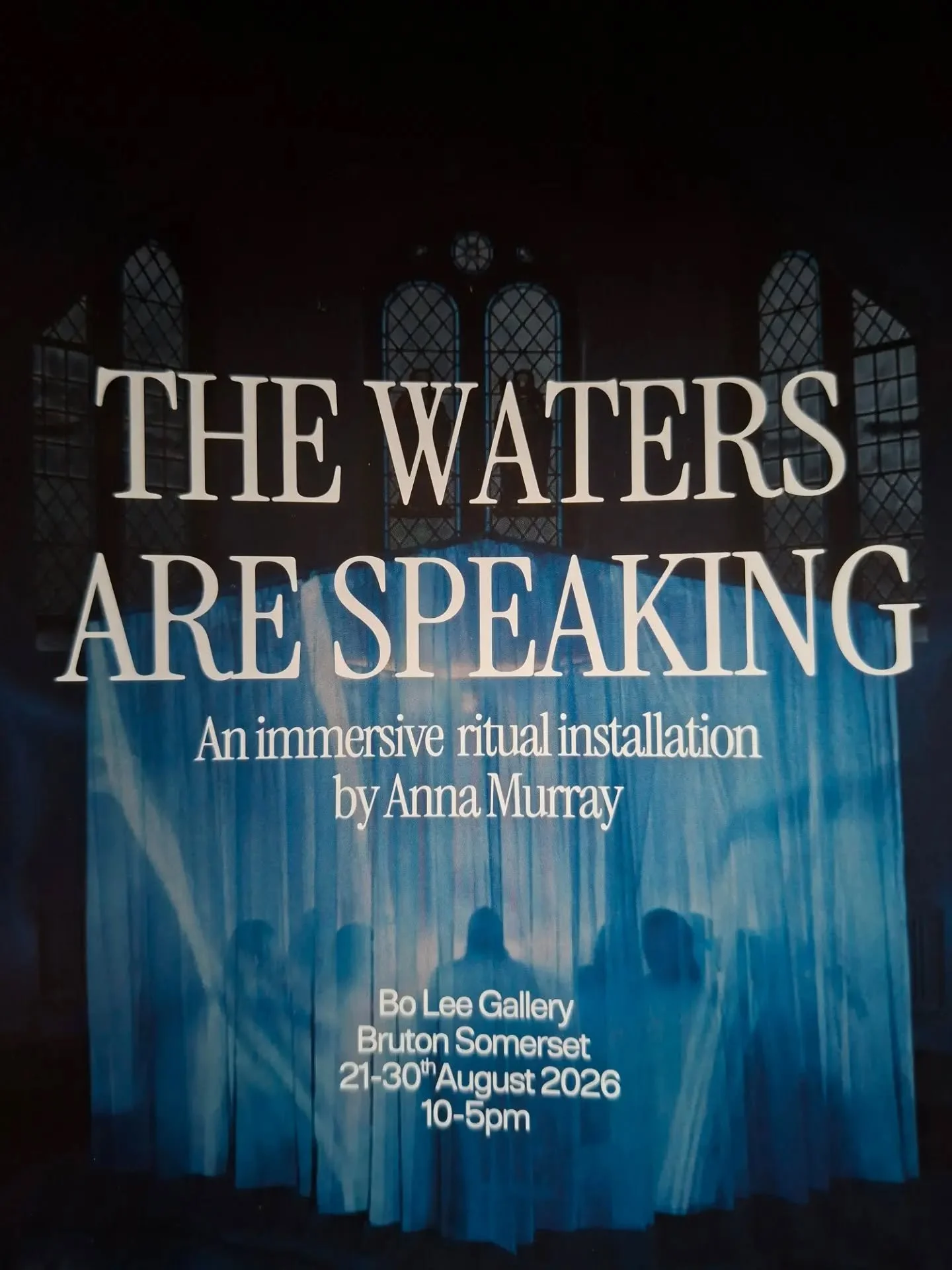 On Monday I visited @anna_spirals beautiful immersion at @boleegallery in Bruton, which invites you to reverently listen to water.

As the Kogi say, this is a voice we do know. And, we must listen to. 

Today the Ocean is warmer than it's been for 12