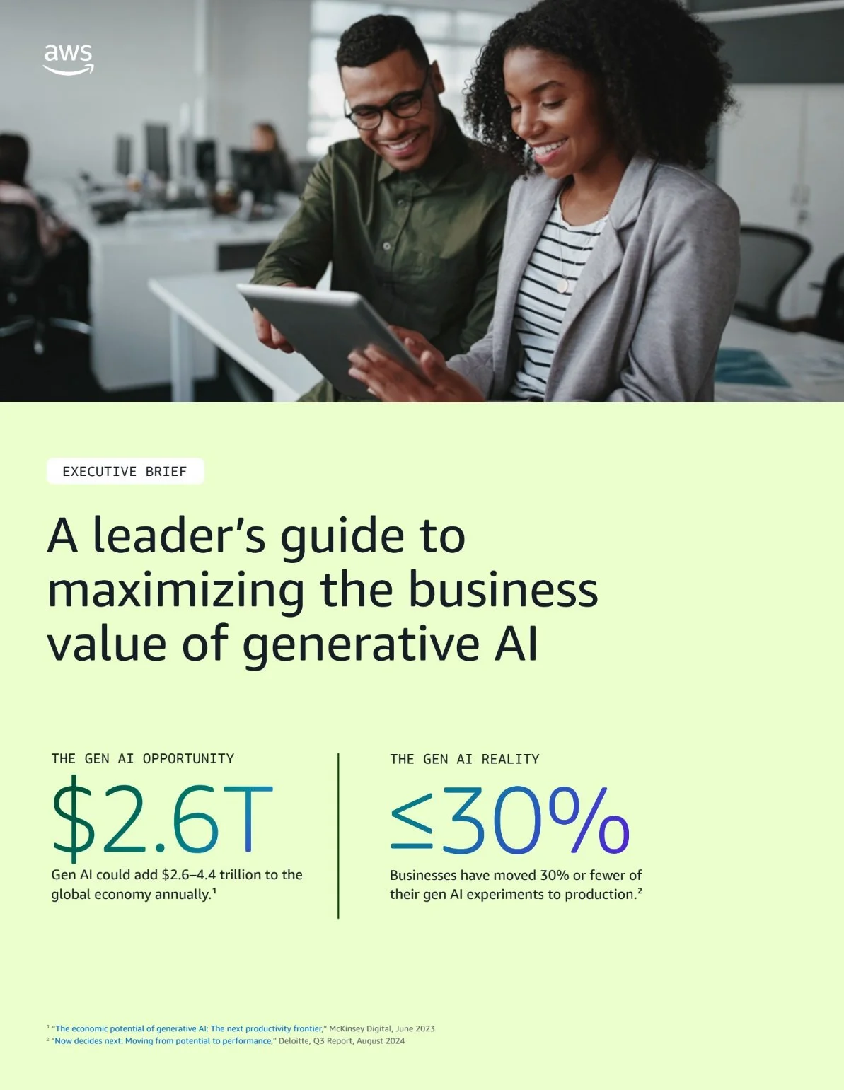 A leader's guide to maximising the business value of genAI