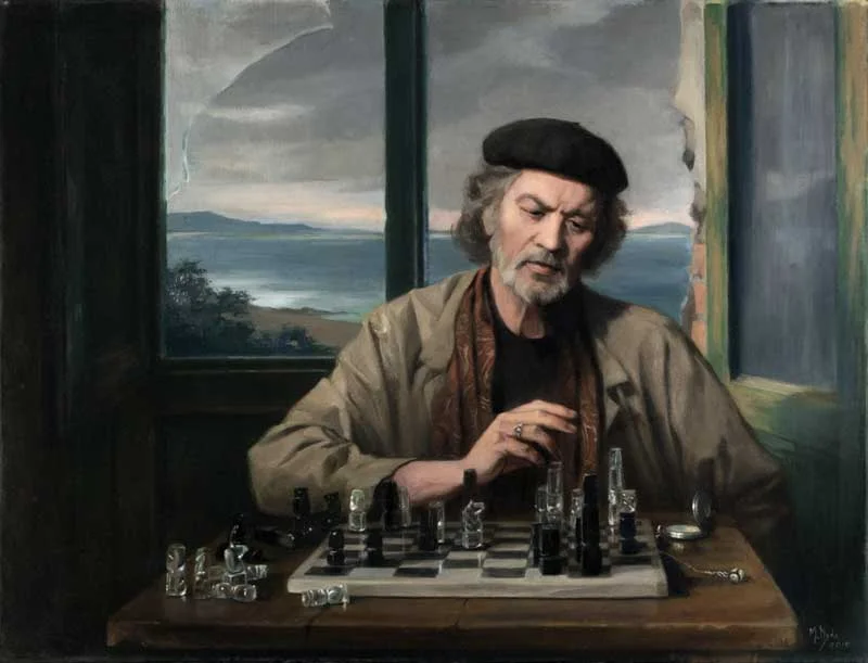 The Next Move oil on canvas cm. 65 x 85 2010 SOLD
