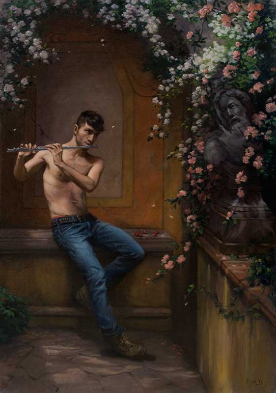 Summertime oil on linen 100 by 70 cm. 2013 (commissioned)