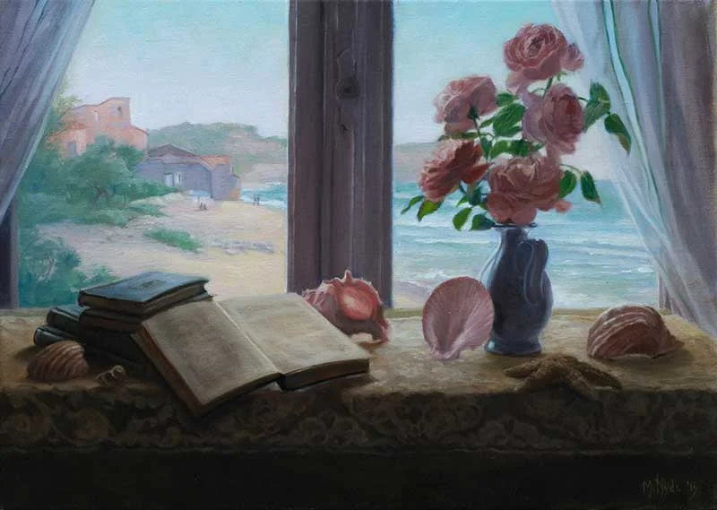 Holiday at the Sea oil on linen 50 by70 cm. 2015 SOLD
