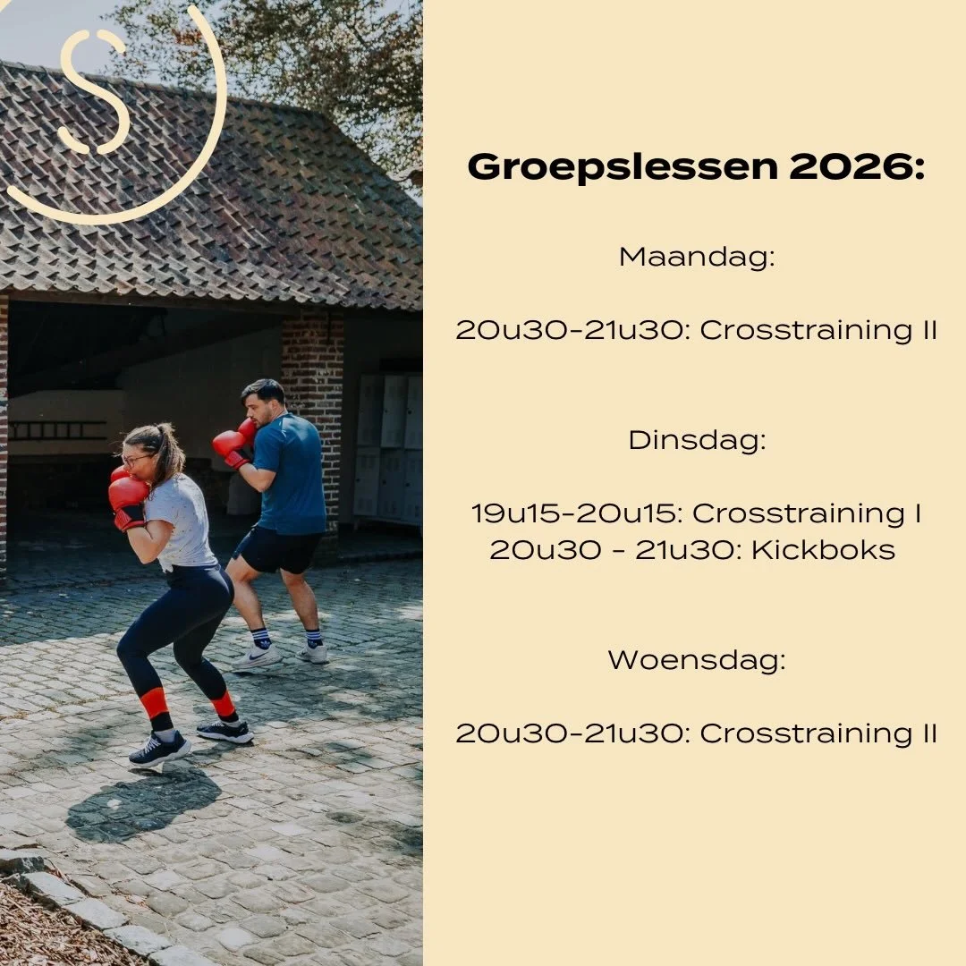 Are you ready for 2026? 🚀
We wensen jou een sterke start in het nieuwe jaar! 🧨

Ben jij klaar om jouw goede voornemens om te zetten in actie? 🏋🏾

Wij vliegen er alvast in met een nieuwe reeks groepslessen vanaf dinsdag 6 januari! 

Inschrijven ka