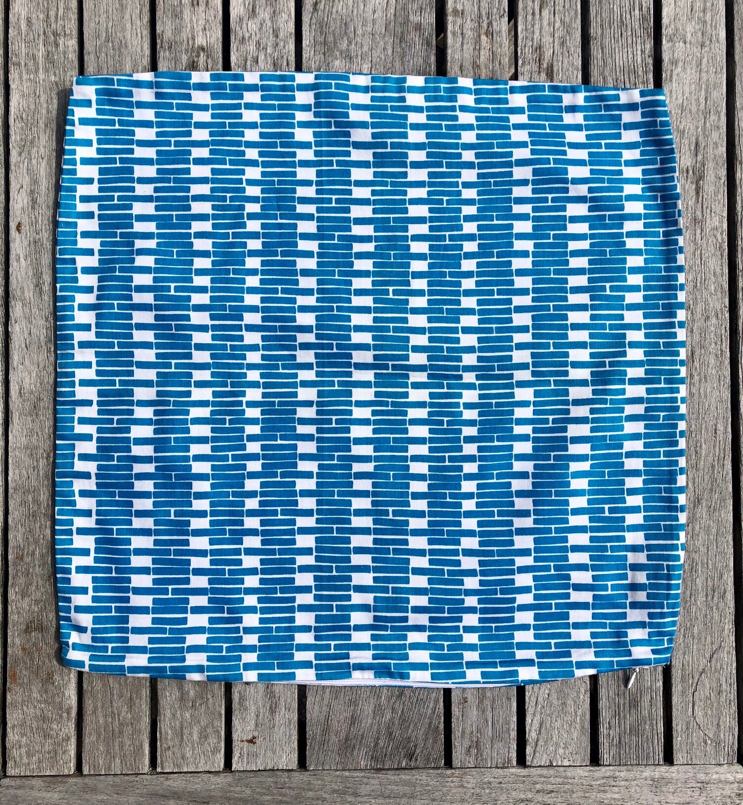 Bricklayer in Ocean- organic cotton pillowcase