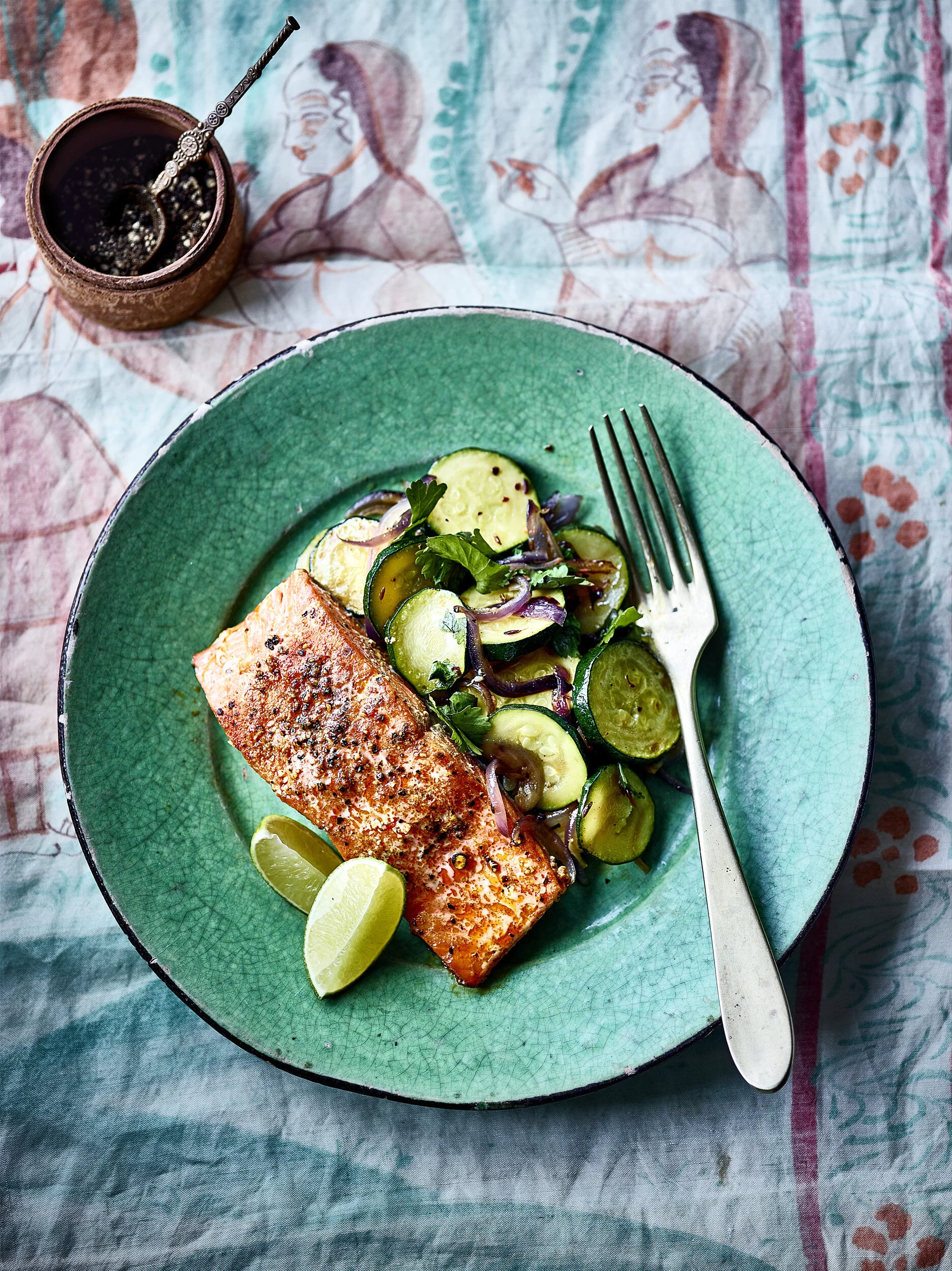 Salmon Cumin & Courgettes