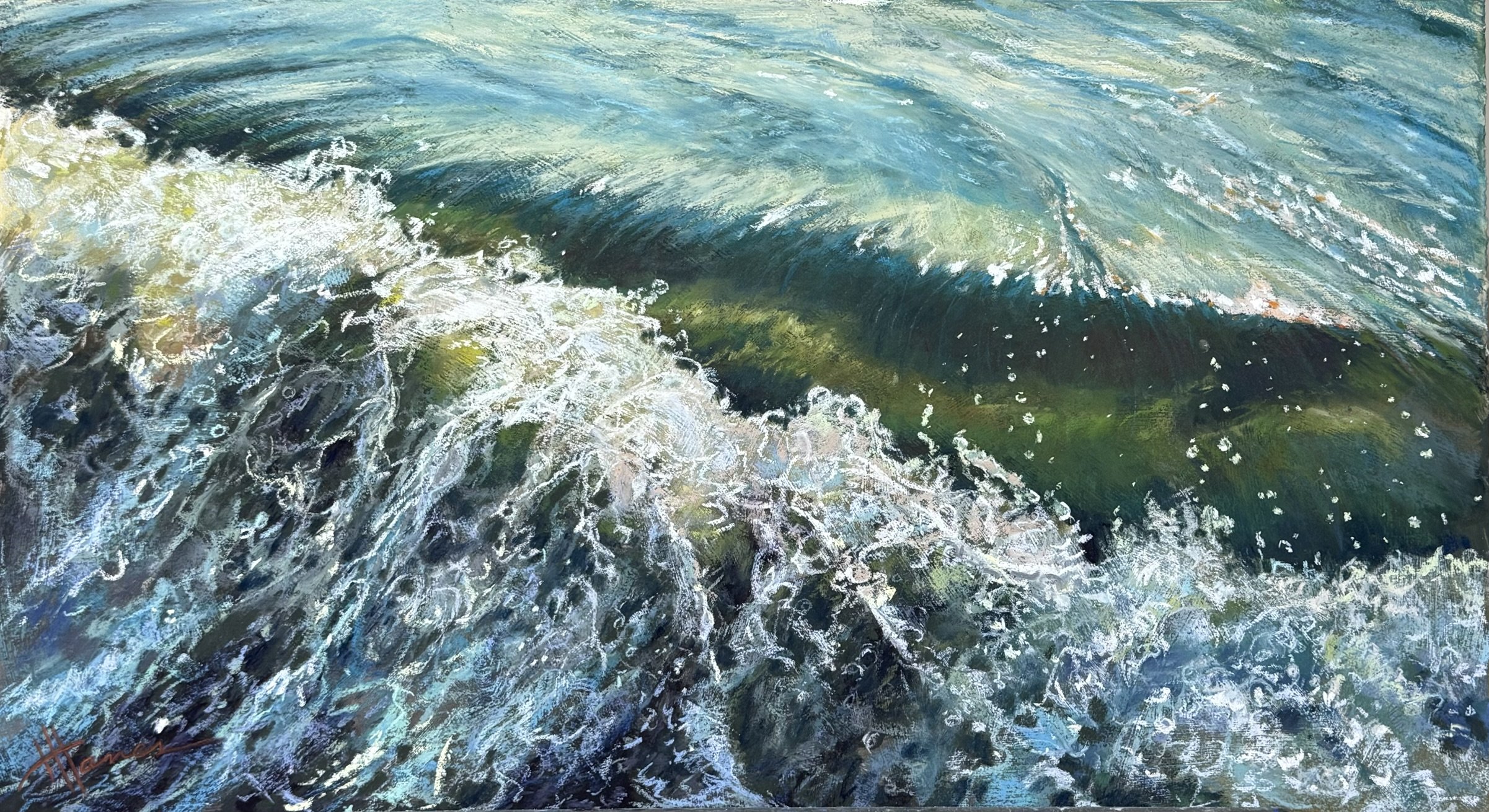 "Crash Landing", 16x30