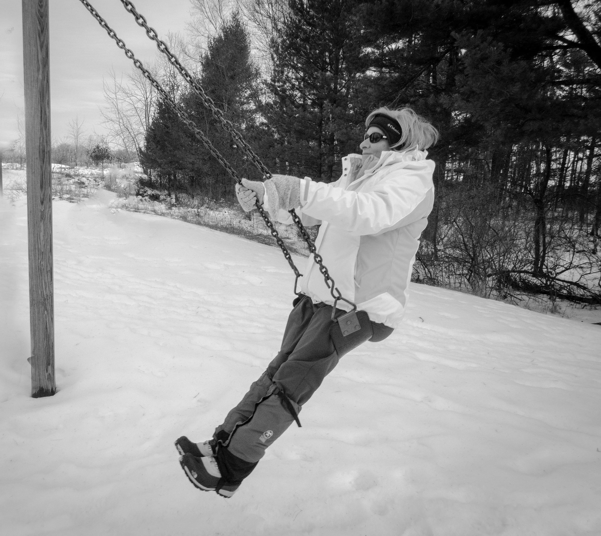 Jane Swings B&W