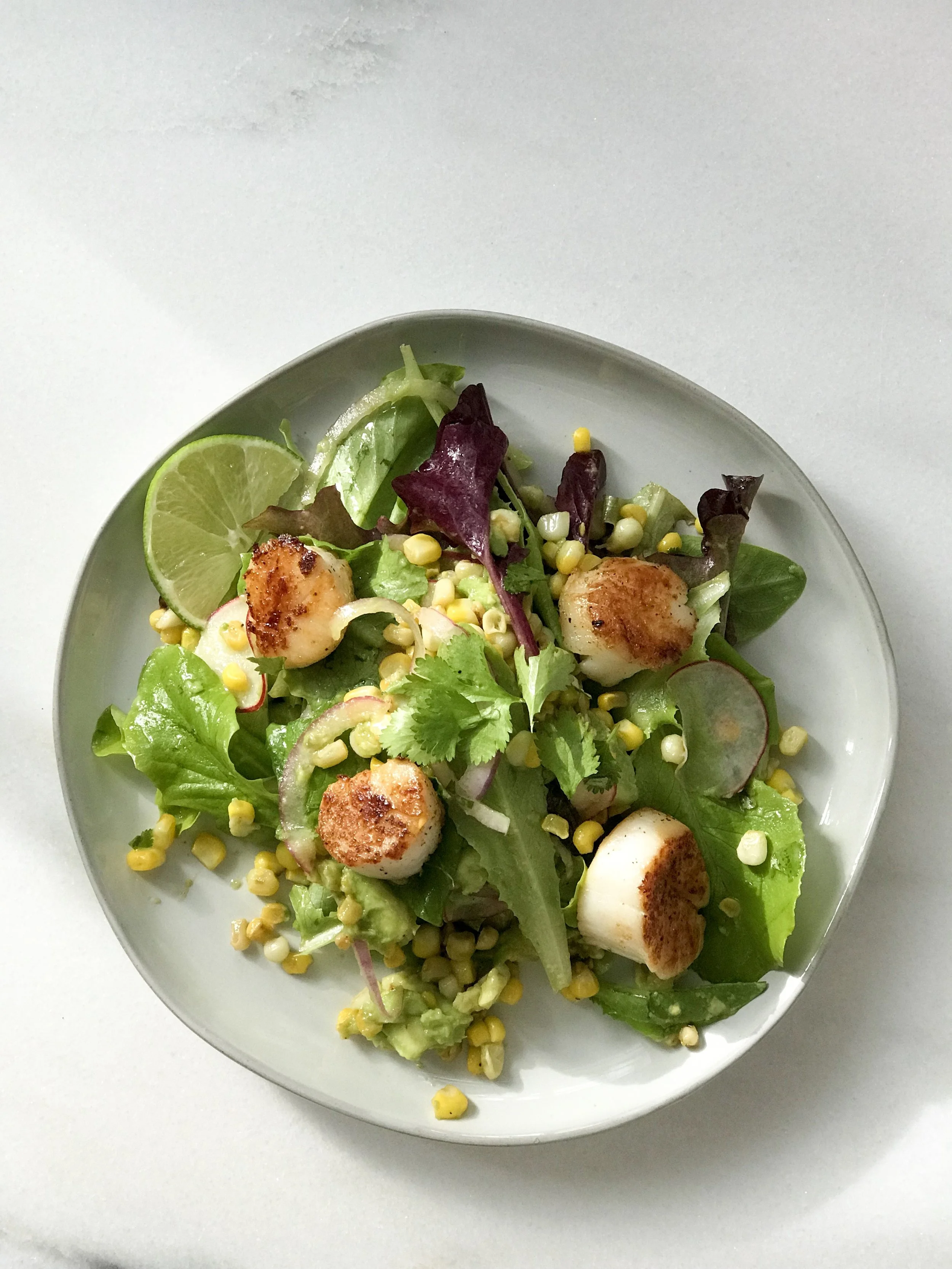 Salad with Scallops