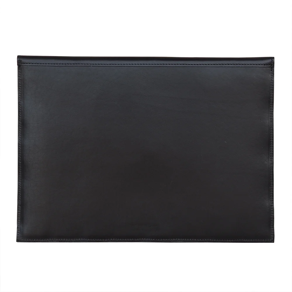 Björk Kuvert Black Leather Laptop sleeve