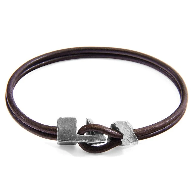 Anchor&Crew Mocha Brown Brixham Bracelet