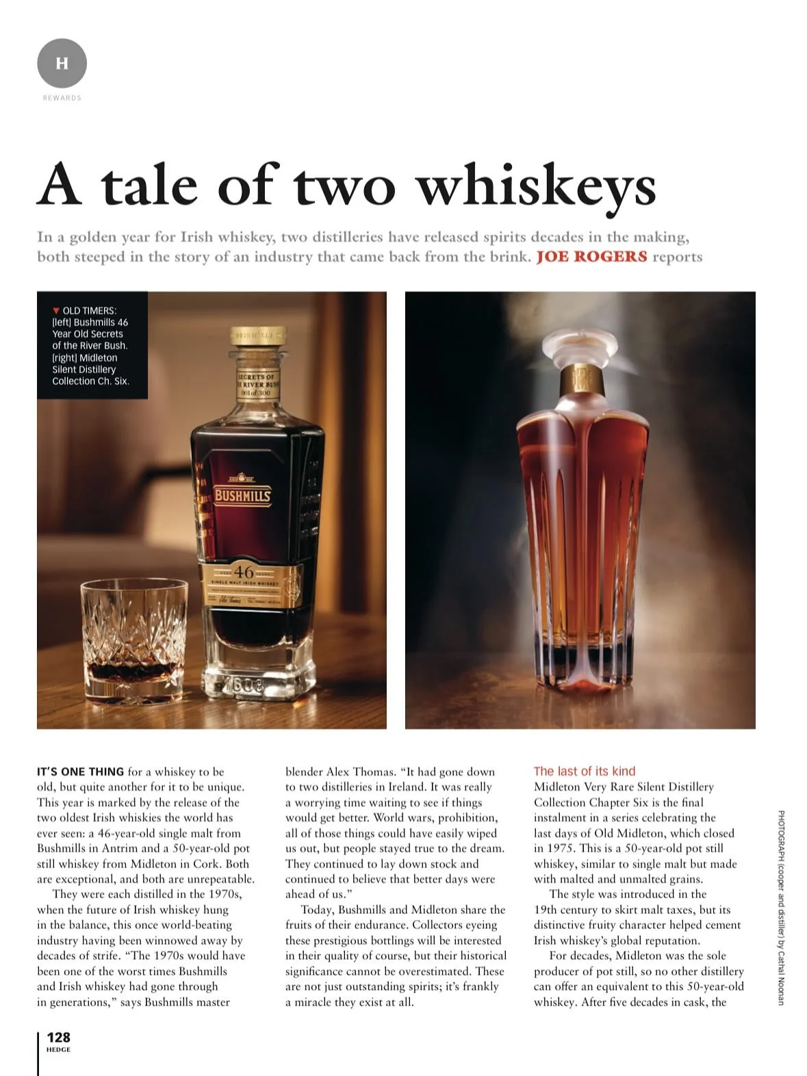 It was a genuine honour this year to visit the two great pillars of Irish distilling - @midletonveryrare in Cork and @bushmillsirl in Antrim - to celebrate the respective launches of the two oldest Irish whiskies ever bottled. Writing this story up f