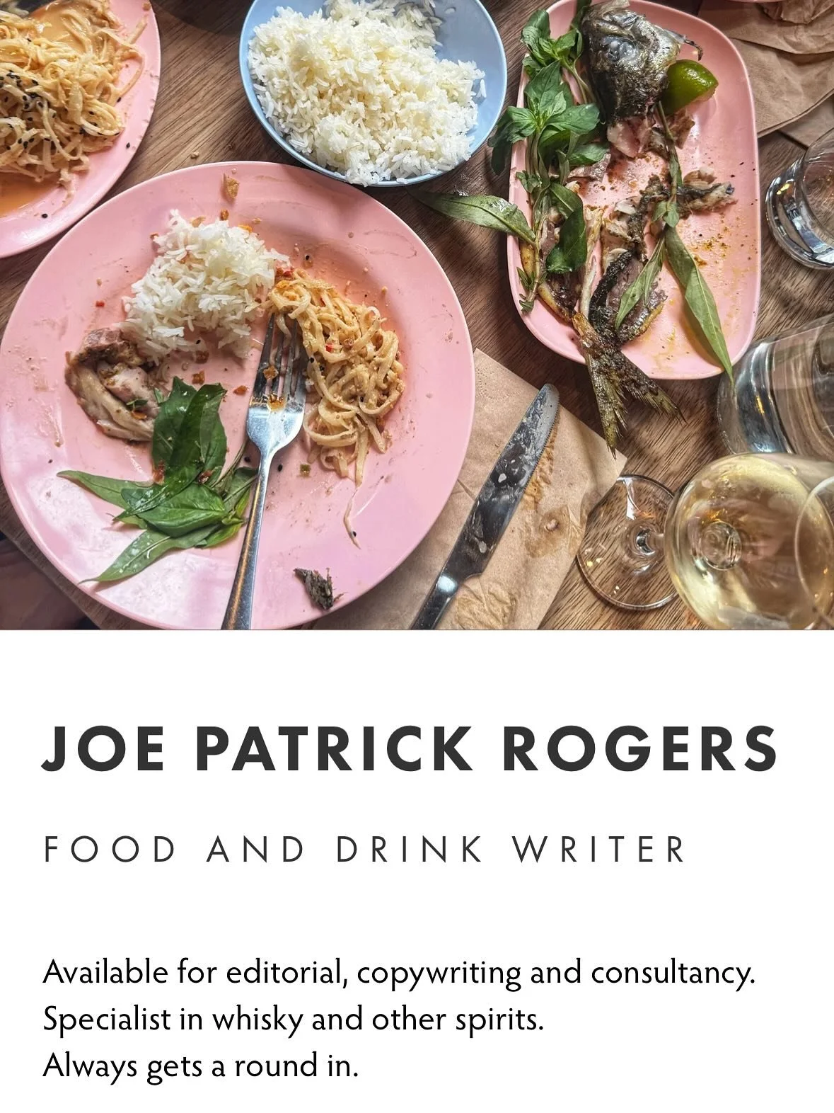 Just going to pin this here. My new look website with information about me and the services I offer - including copywriting, comms and content creation. The link is up there in my bio. Take a look and get in touch, we should work together soon. 🥃