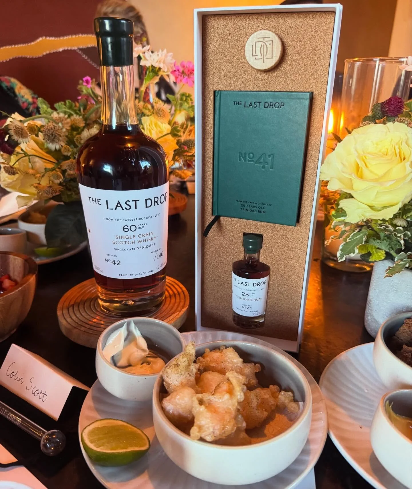 I had the pleasure of sitting down to dinner with the good people at @lastdropdistillers recently which - as well as lots of laughs and a lively discussion what the superior carb is (potatoes) - featured a tasting of three exceptional spirits. This 6