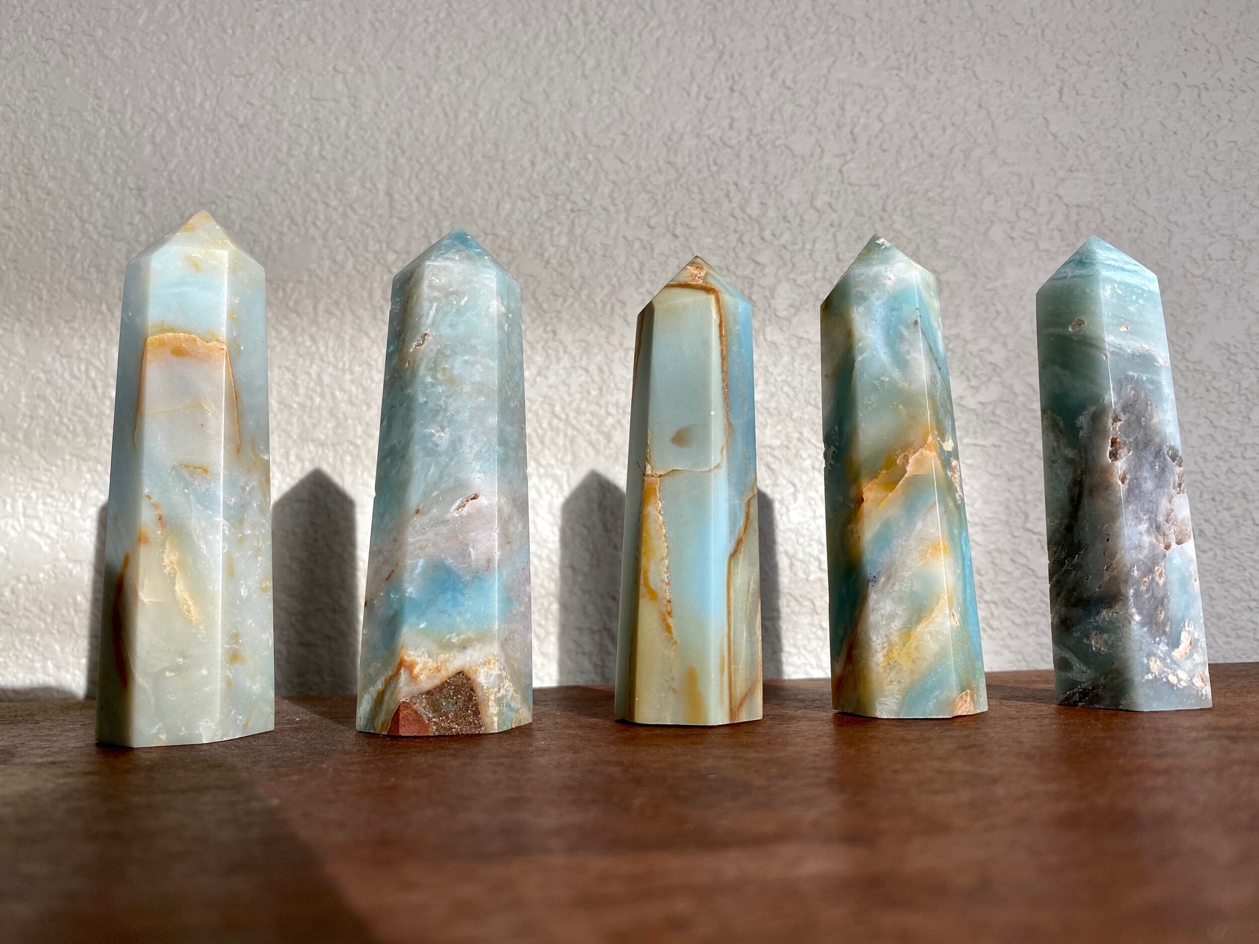 Aquatic Amazonite Crystal Tower Think Unique