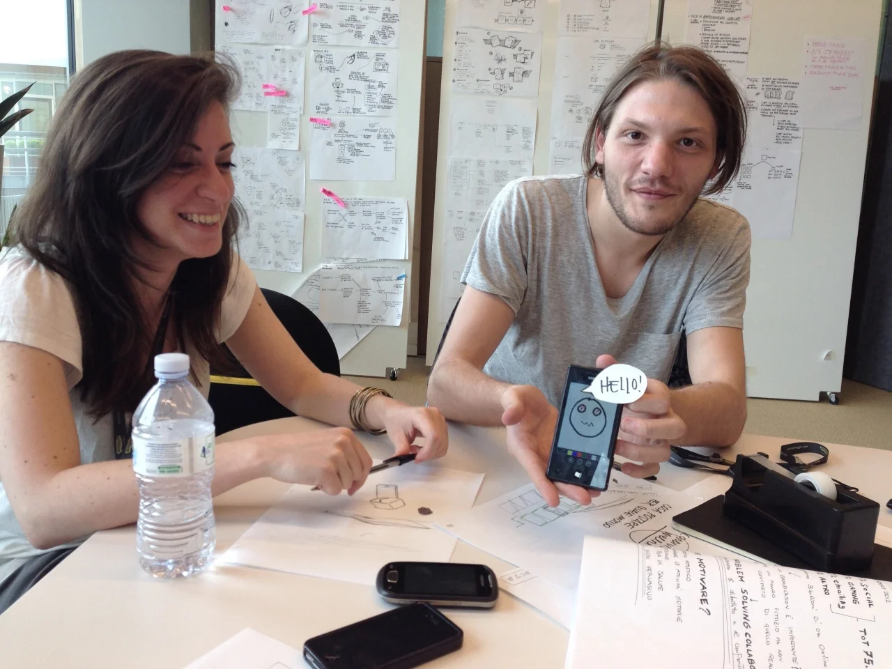 Studenti al lavoro durante il workshop