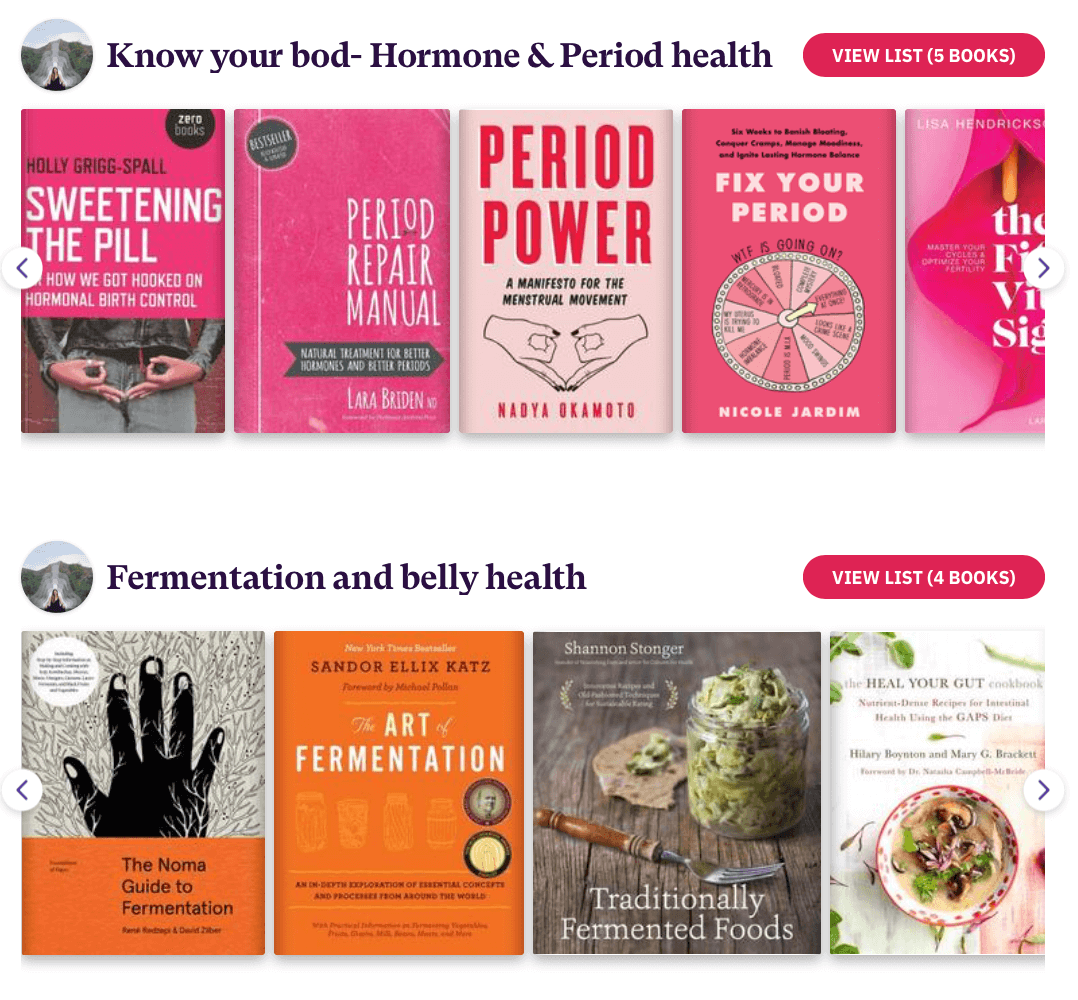 My favorite books on healing and beauty
