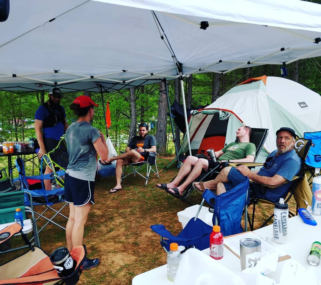 Almost everyone is done with their first leg (and we're kind of ready to just take a nap). #ragnartrailATL #teamshirlock #relay #running #ragnar