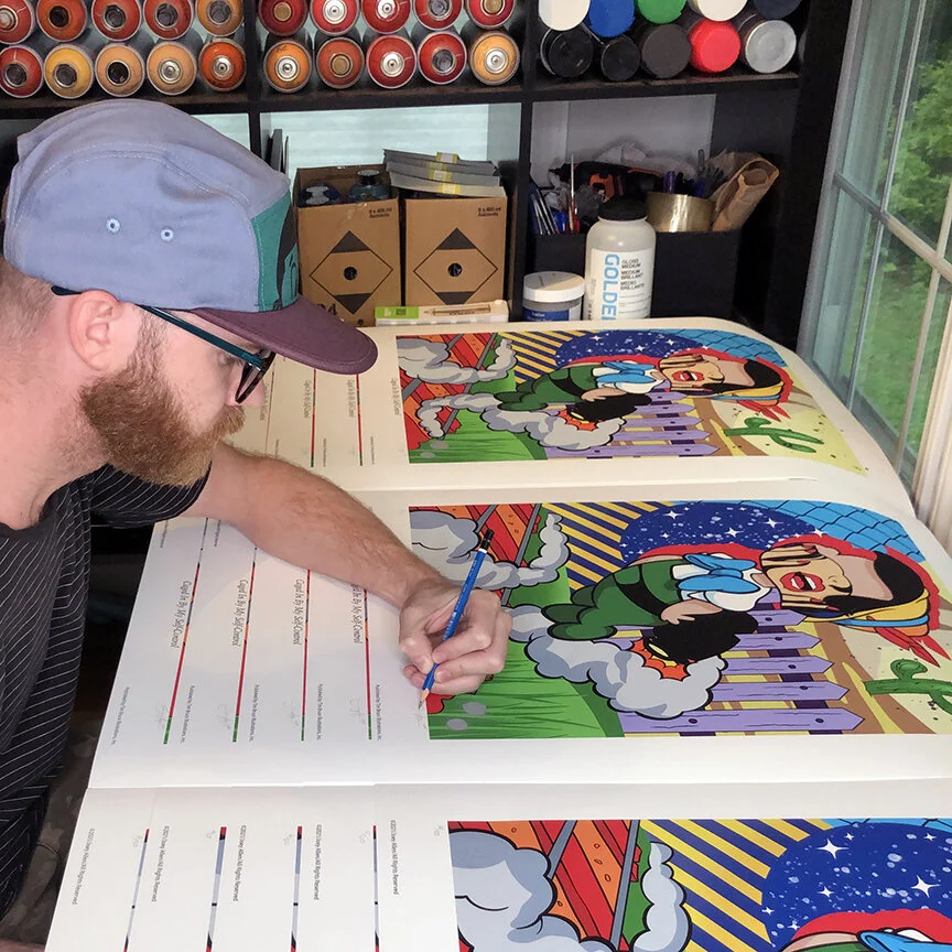 Caged Print SIgning.jpg